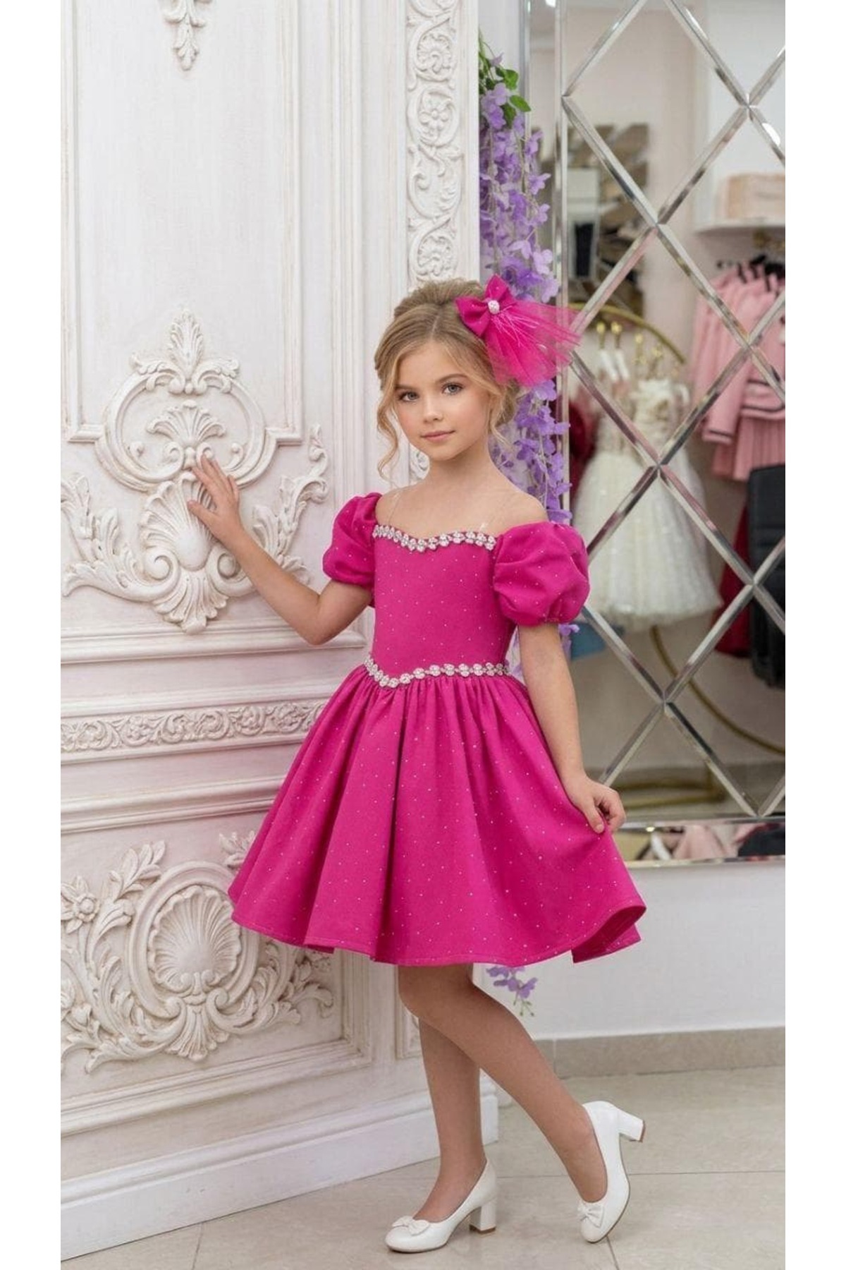 mira mini Angels Girls Elbise Kombin