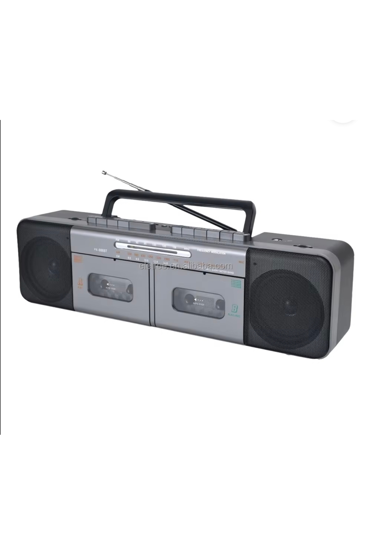PX-888BT Rechargeable Music Set Fm Radio USB Mp3 Player Wireless Speaker Bluetooth Retro Tape 2pcs Cassette Player
