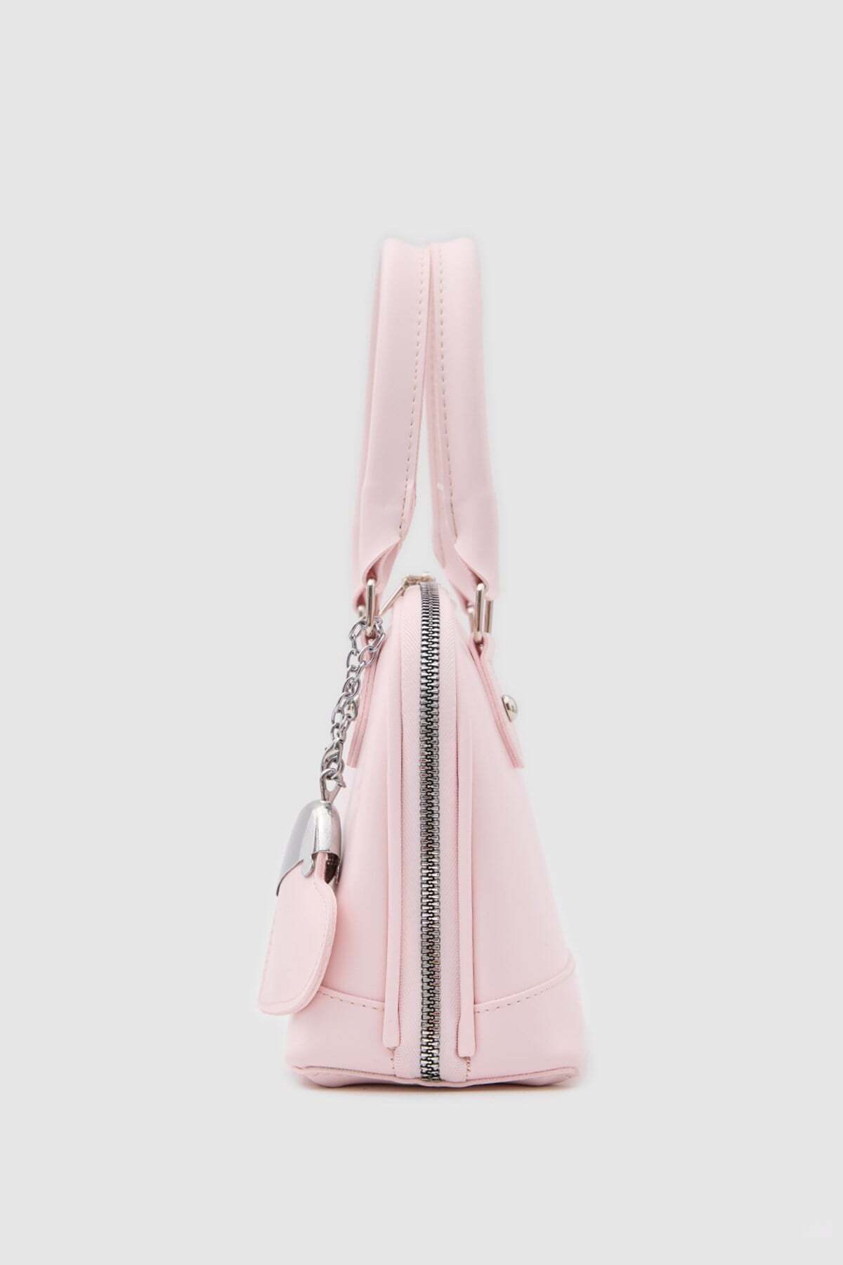 Shule Bags Rio Kalp Charmlı El ve Çapraz Çanta Sakura Pembe görsel 7