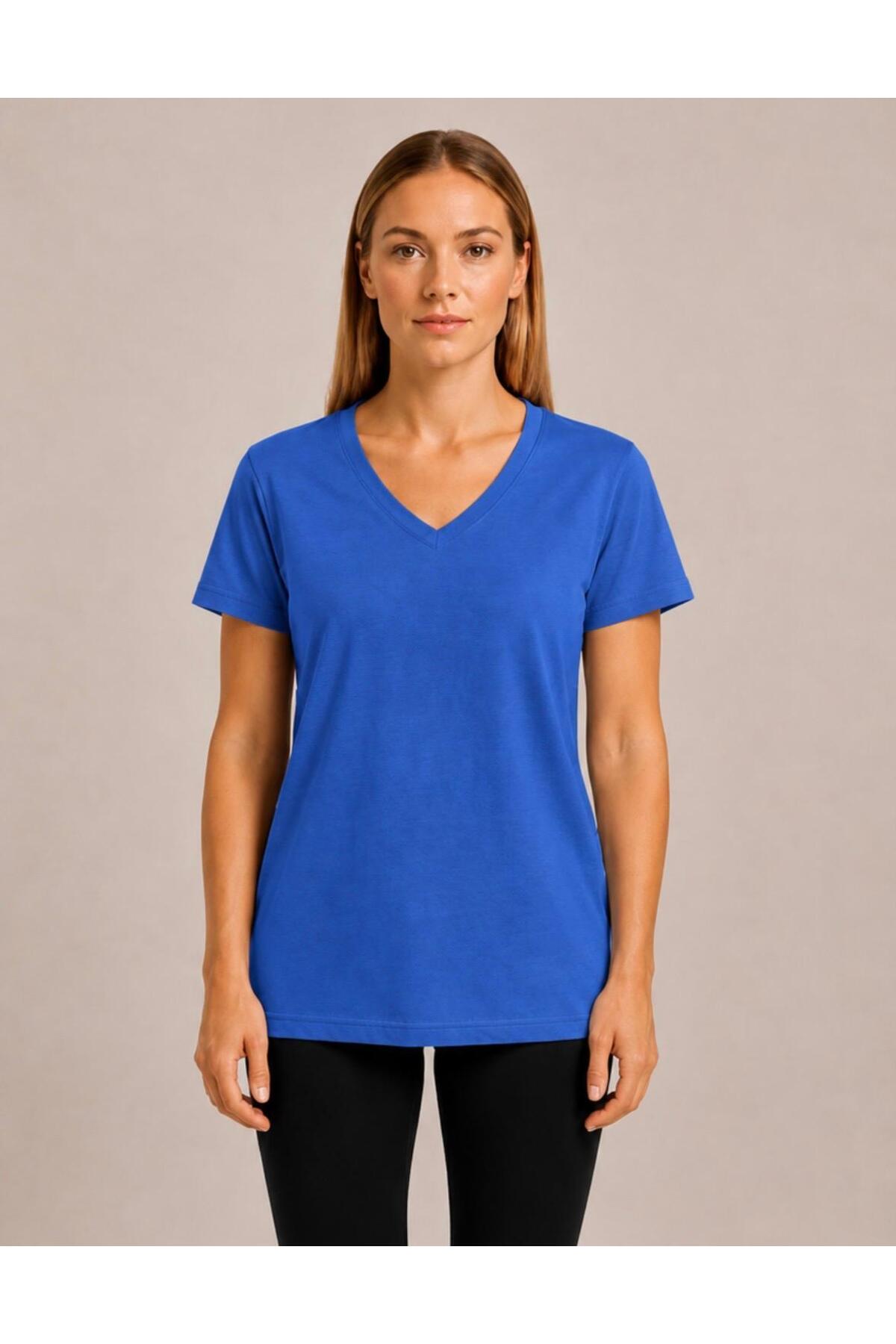 Women's Short Sleeve Cotton Oversize Casual T-shirt-d804-k