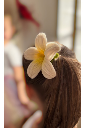 giz.designco Lastikli Toka Plumeria Çiçeği