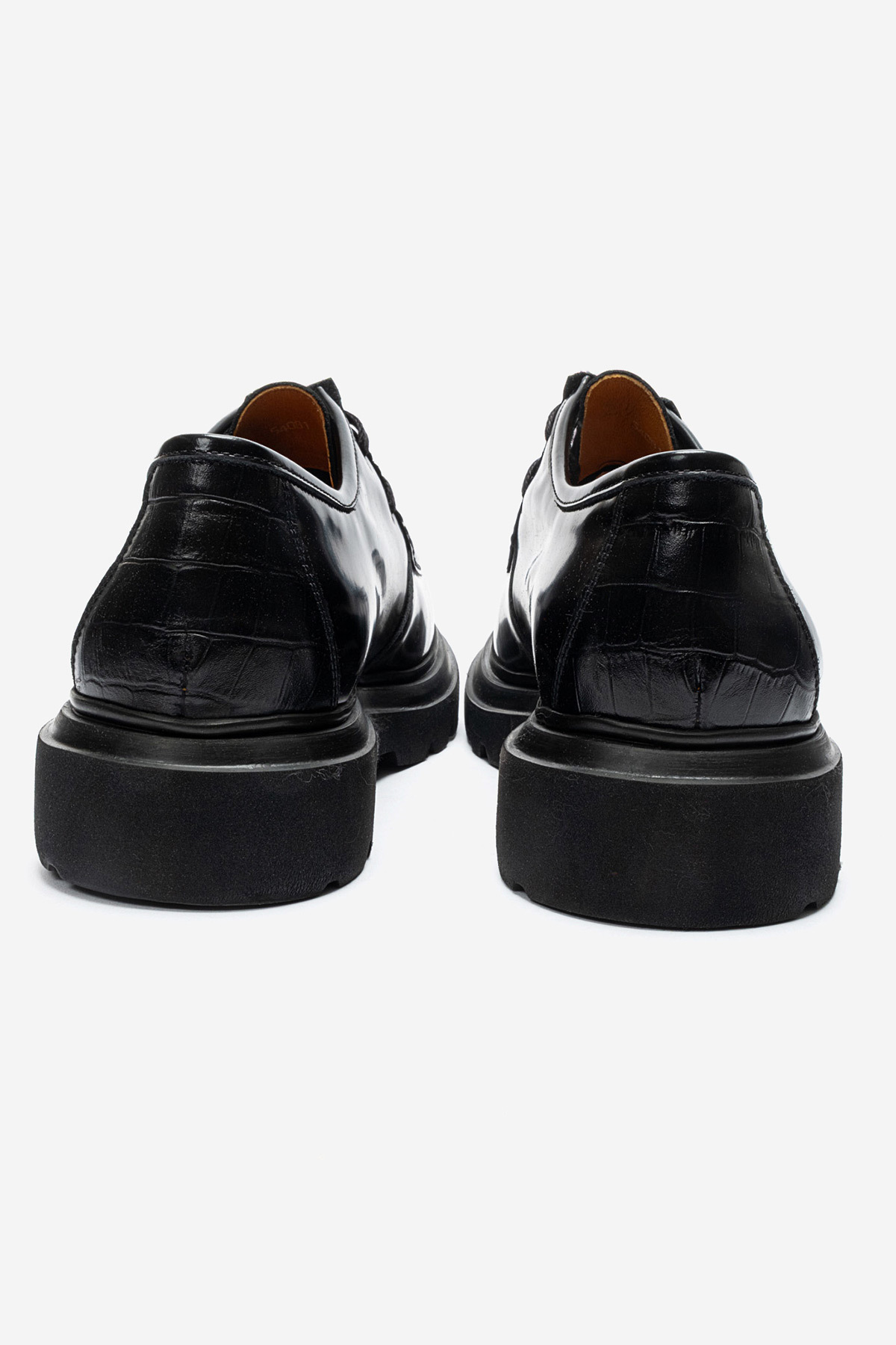 Dericlub Erkek Kalın Taban Klasik Loafer Gerçek Deri FR 54081 SİYAH AÇMA görsel 6