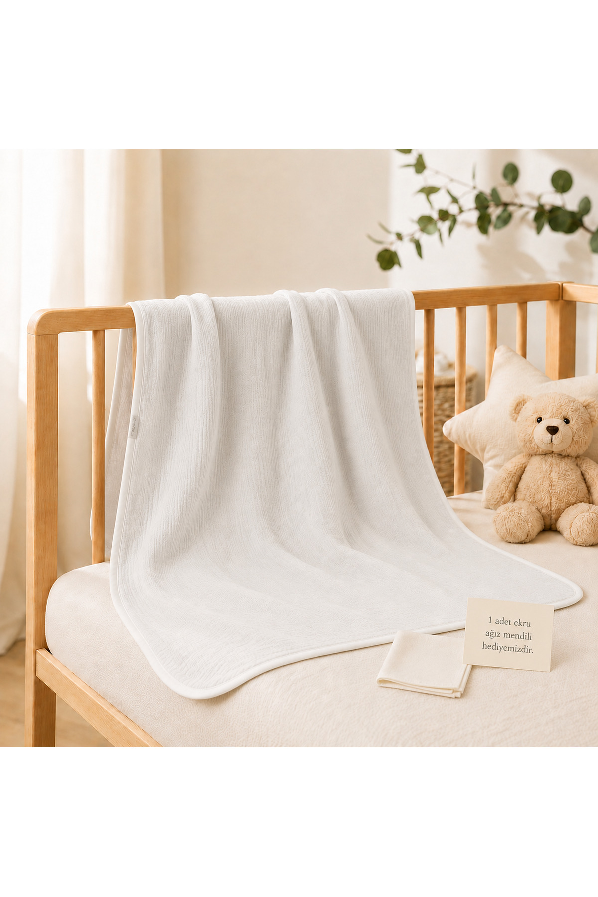 Muslin Baby Blanket Double Layer 100x120cm 100% Cotton Soft Textured
