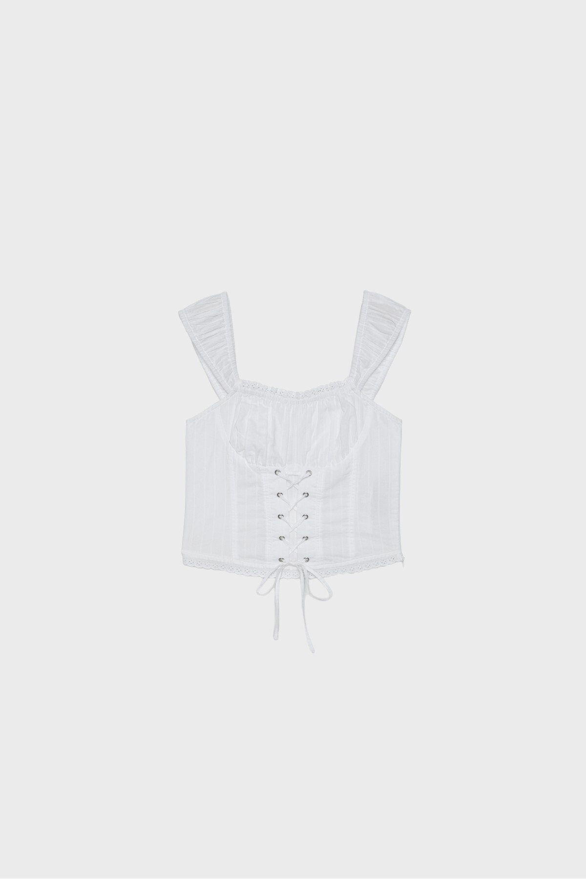 Stradivarius  Korseli bağcıklı top - Görsel 6