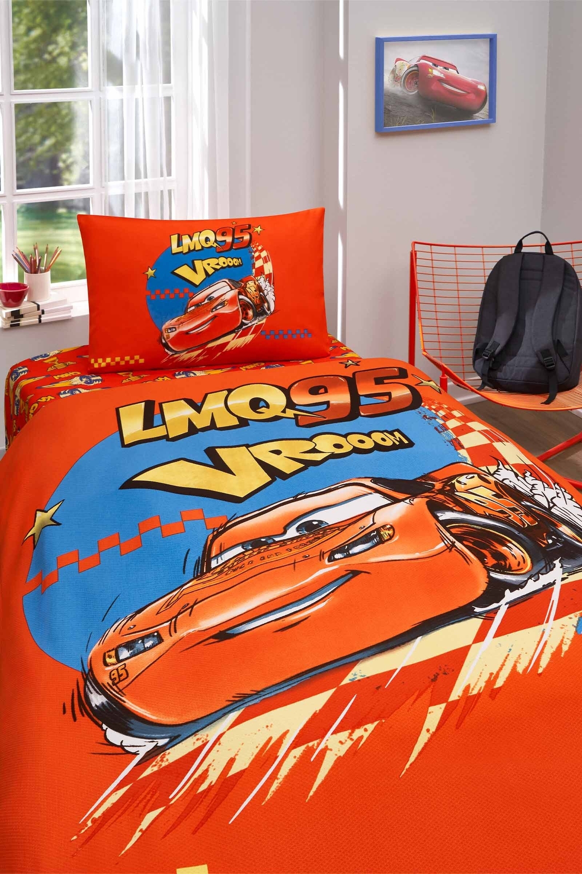 Özdilek Cars Neon Drift Tek Kişilik Disney Lisanslı Lastikli