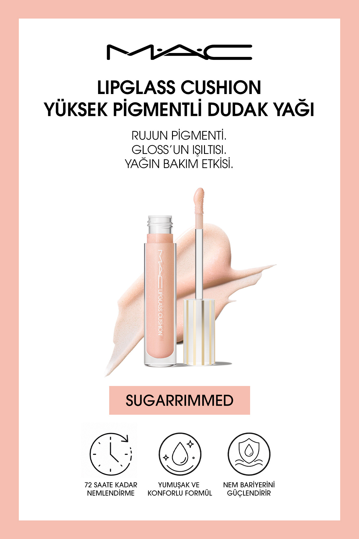 Mac M·A·C Lipglass Cushion Yüksek Pigmentli Dudak Yağı