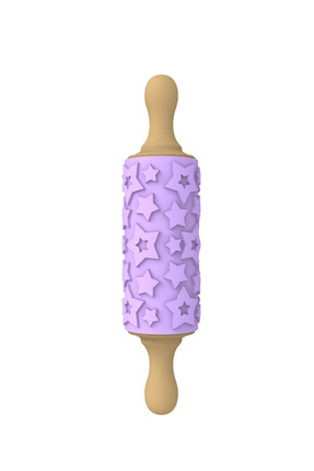 ChildGen Mini Yıldız Desenli Merdane - Mor