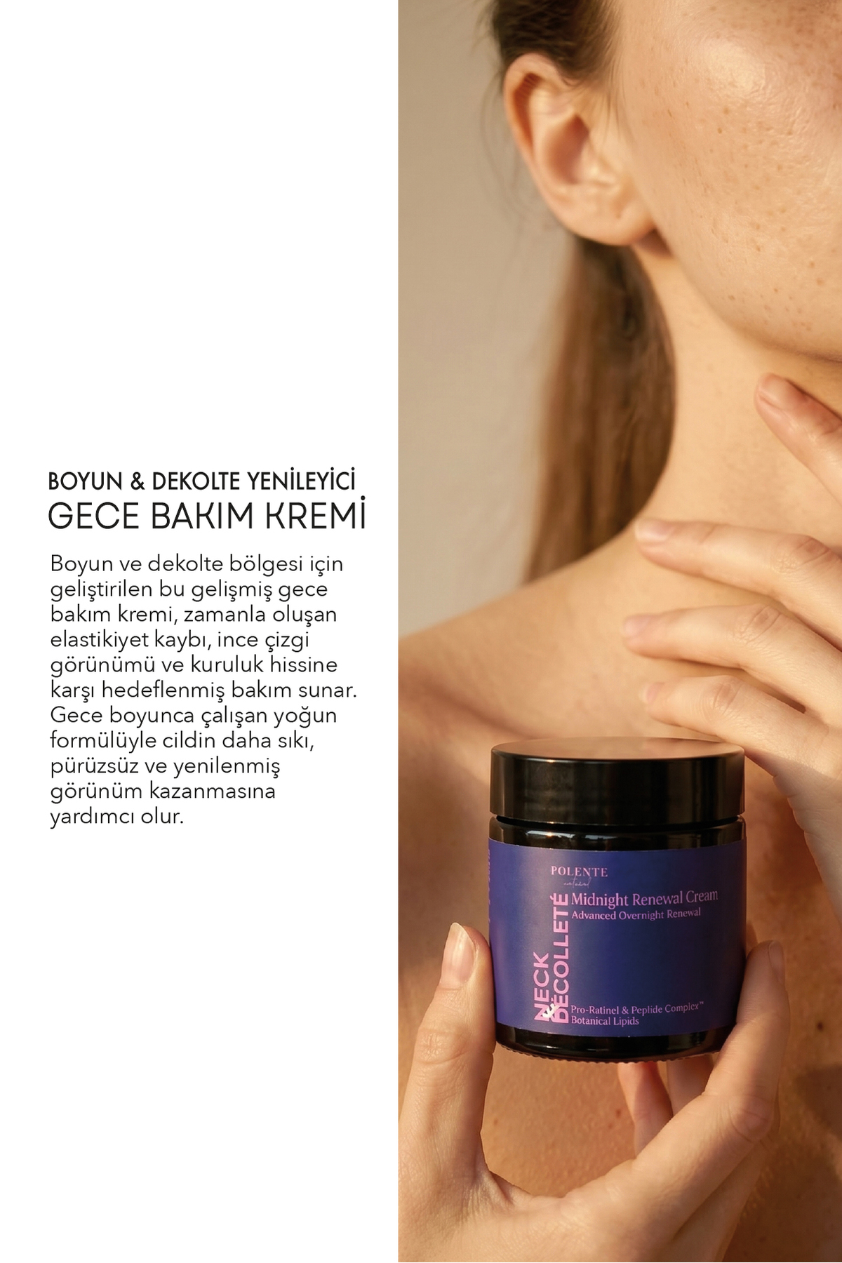Neck & Décolleté Midnight Renewal Cream - Boyun & Dekolte Yenileyici Gece Bakım Kremi (100 ml) — تصویر 2 از 4