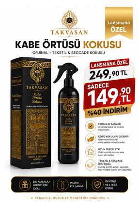 Takvasan Kabe Örtüsü Kokusu 400 ml Alkolsüz Oda ve Ortam Kokusu Hediyelik