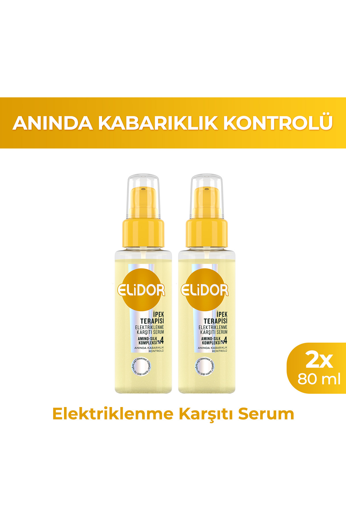 Elidor Elektriklenme Karşıtı Serum İpek Terapisi 80 ml x2 — SET.UNİ.11275
