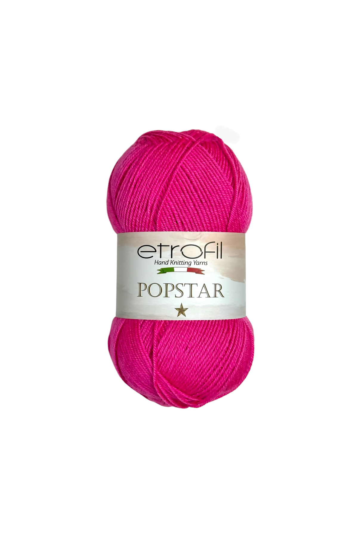 PopStar Knitting Yarn Fuchsia 25% Organic Wool 75% Acrylic 100g 280m (73308)
