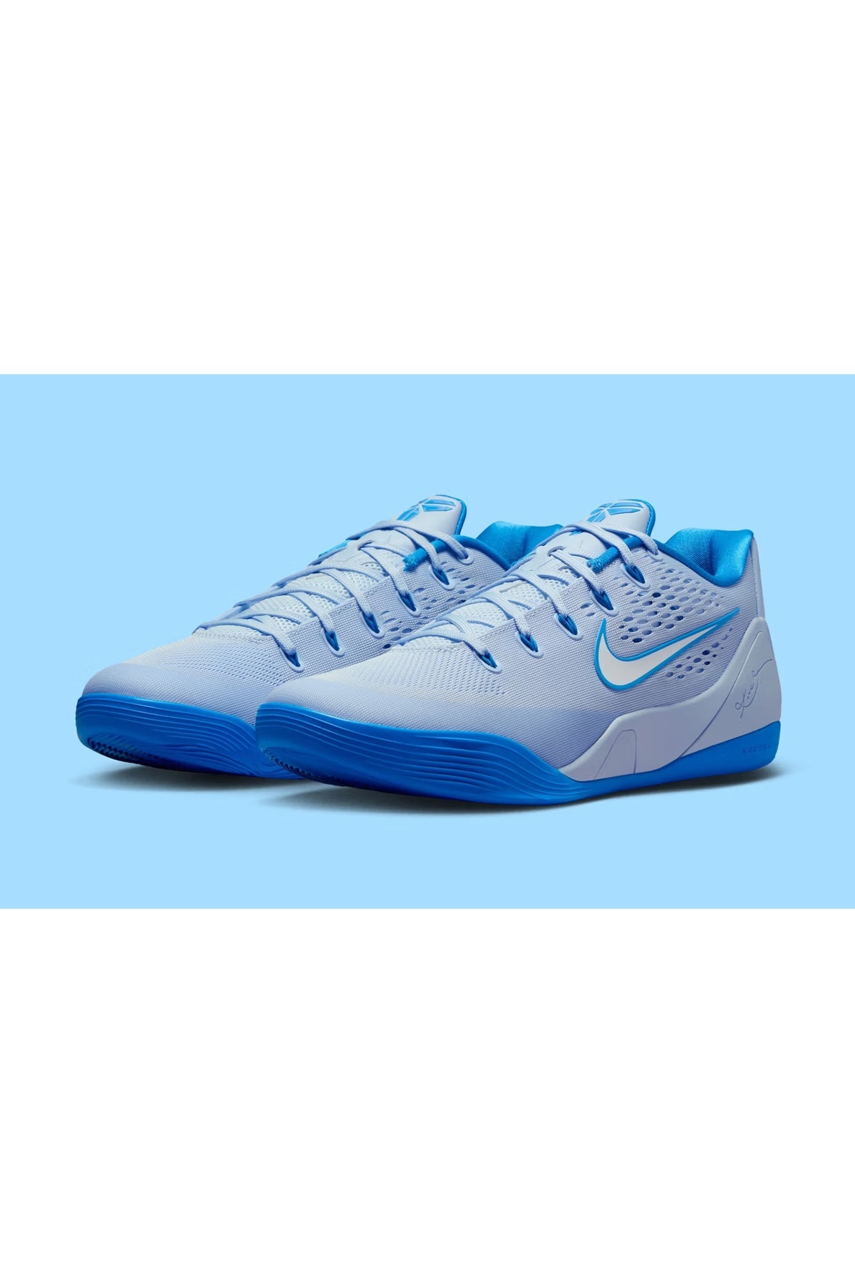 Nike Kobe 9 Low ELİTE Basketbol Ayakkabısı (GS) “Hydrogen Blue”-SPORTXSTORE görsel 3