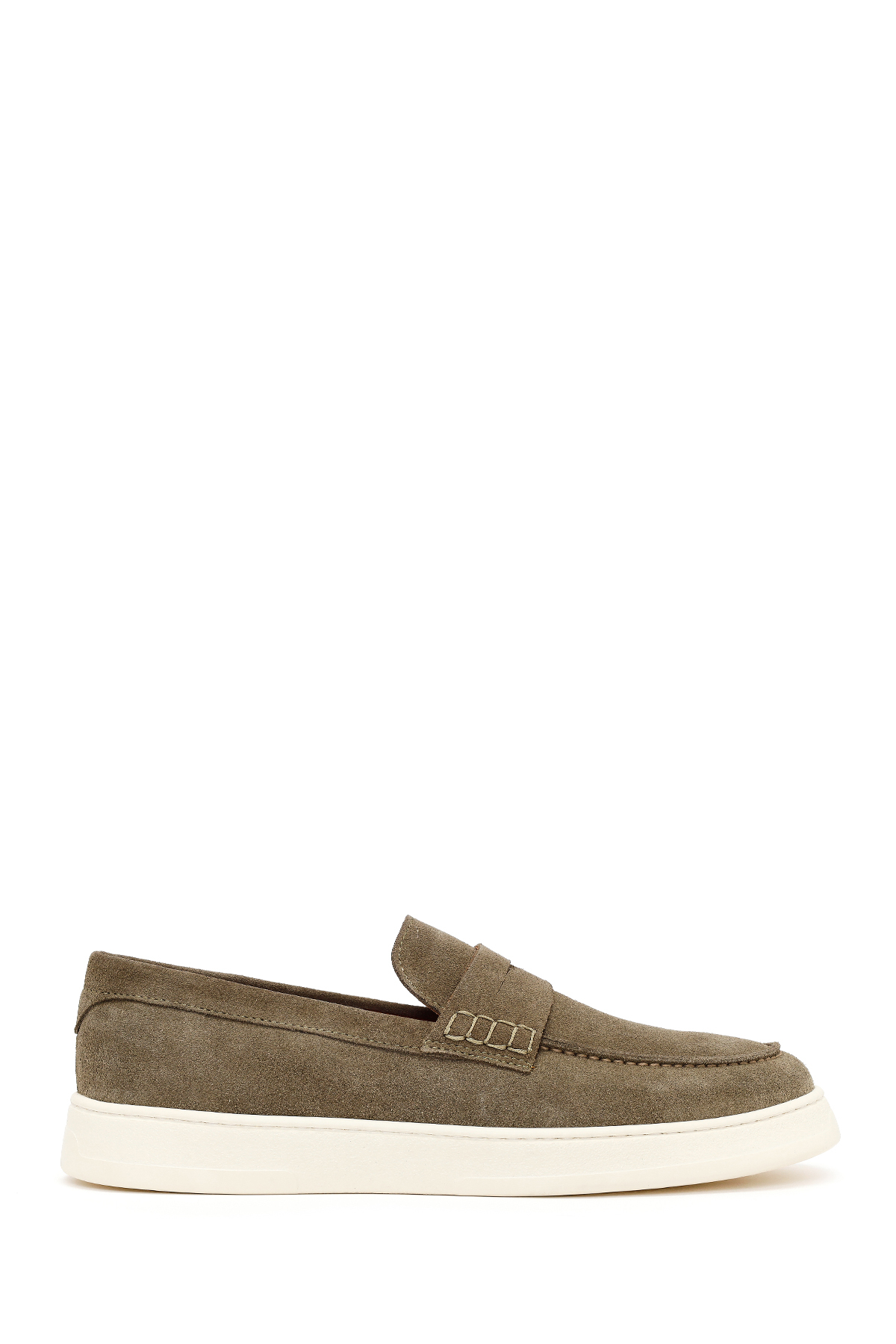 Derimod Erkek Haki Süet Deri Casual Loafer 26SFD633410