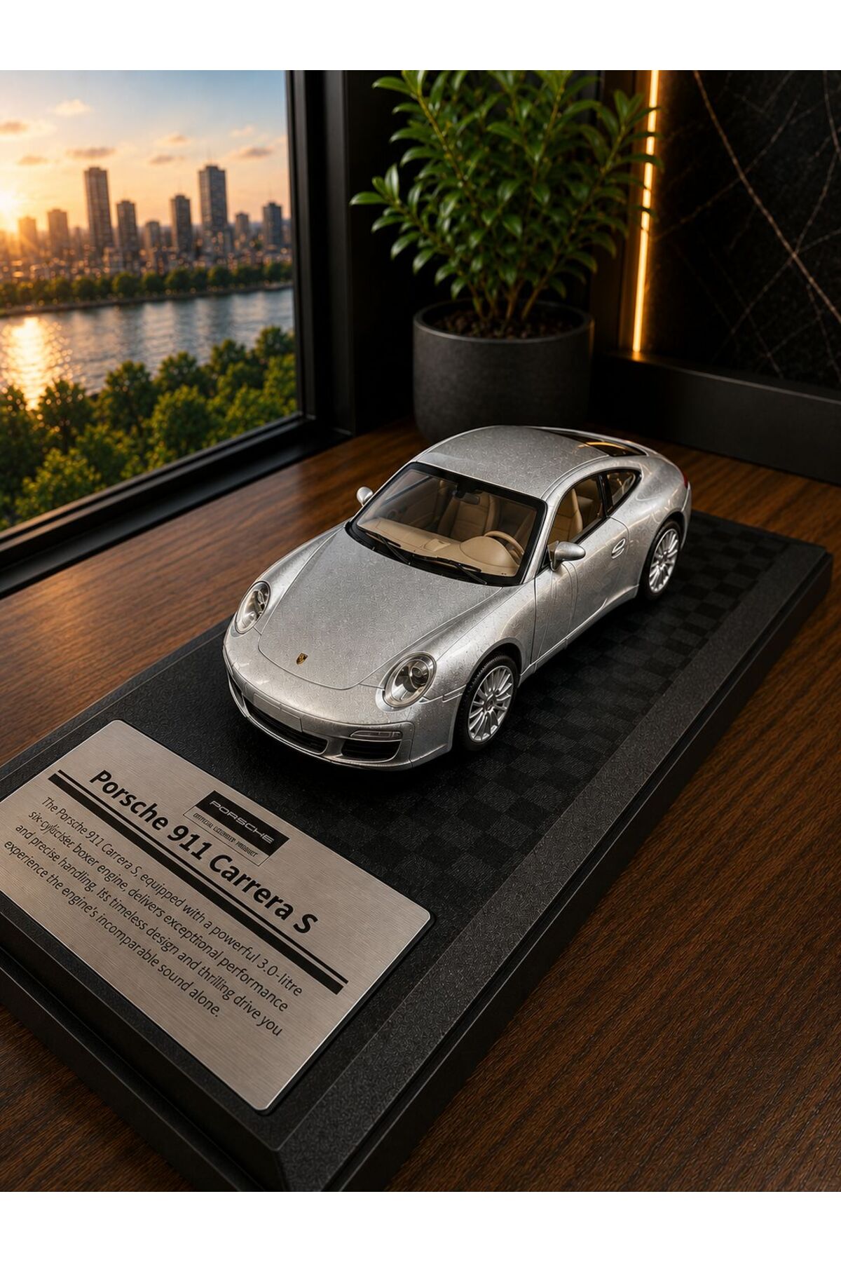 scntoys Porsche 911 Carrrra S Diecast Model Araba 1:26 Ölçek Model