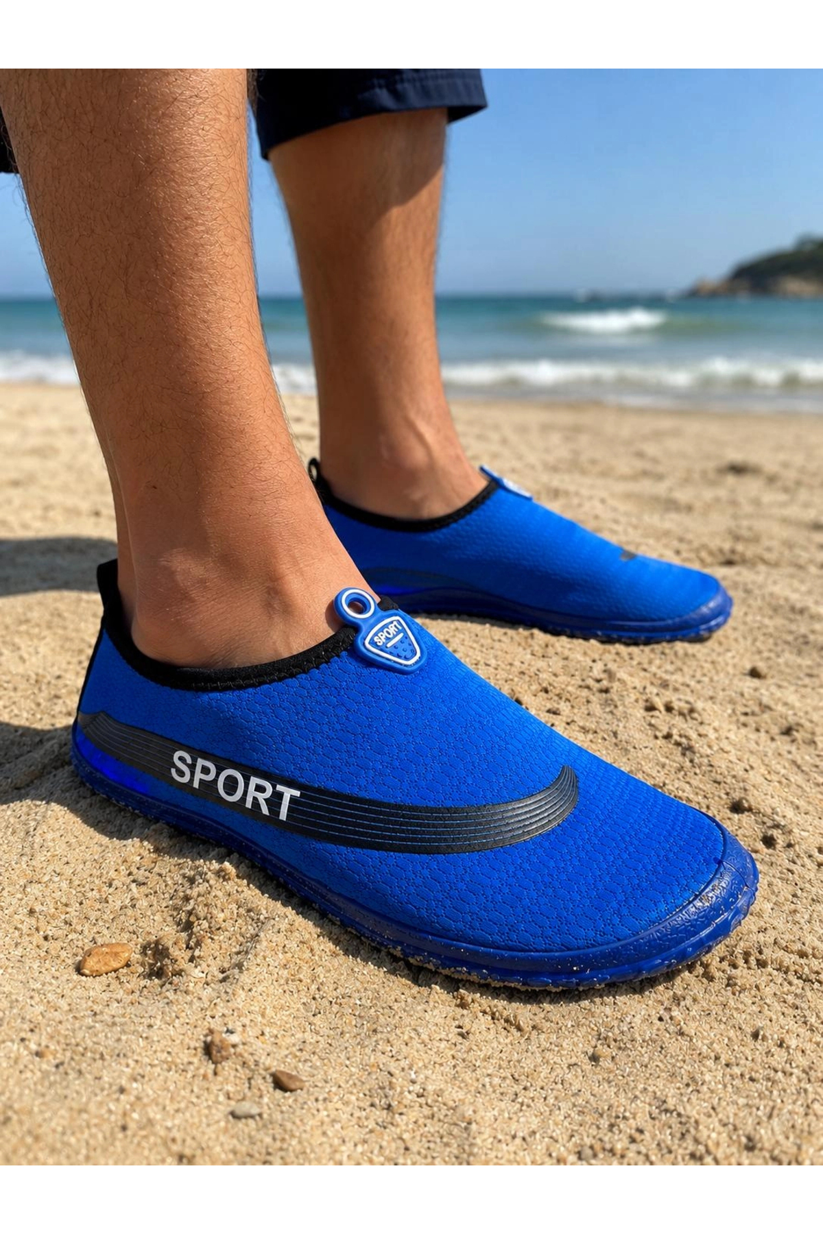 belixspor Belix Erkek Deniz ve Plaj Ayakkabısı Kaymaz Tabanlı Mavi 41-44