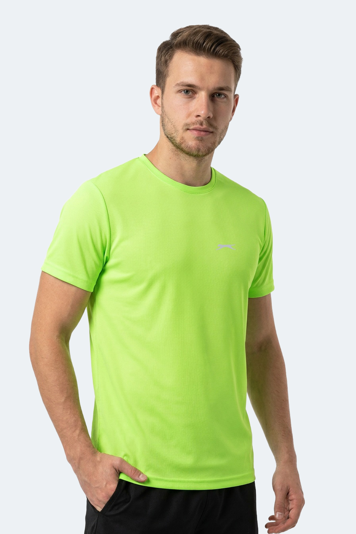 تی‌شرت مردانه هررا مدل Neon Green اسلازنگر تی شرت ورزشی Slazenger