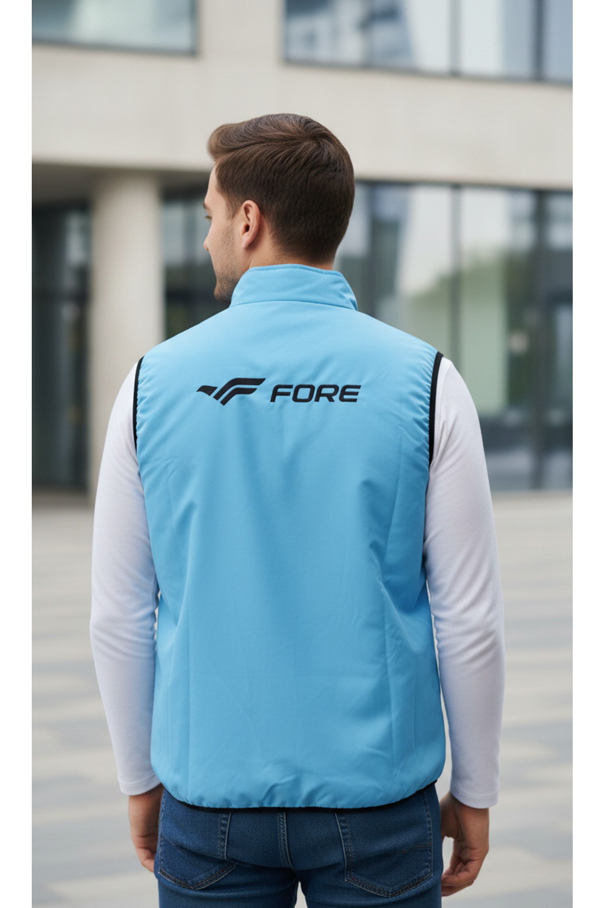 FORE SPORT Erkek Fermuarlı Yelek görsel 5
