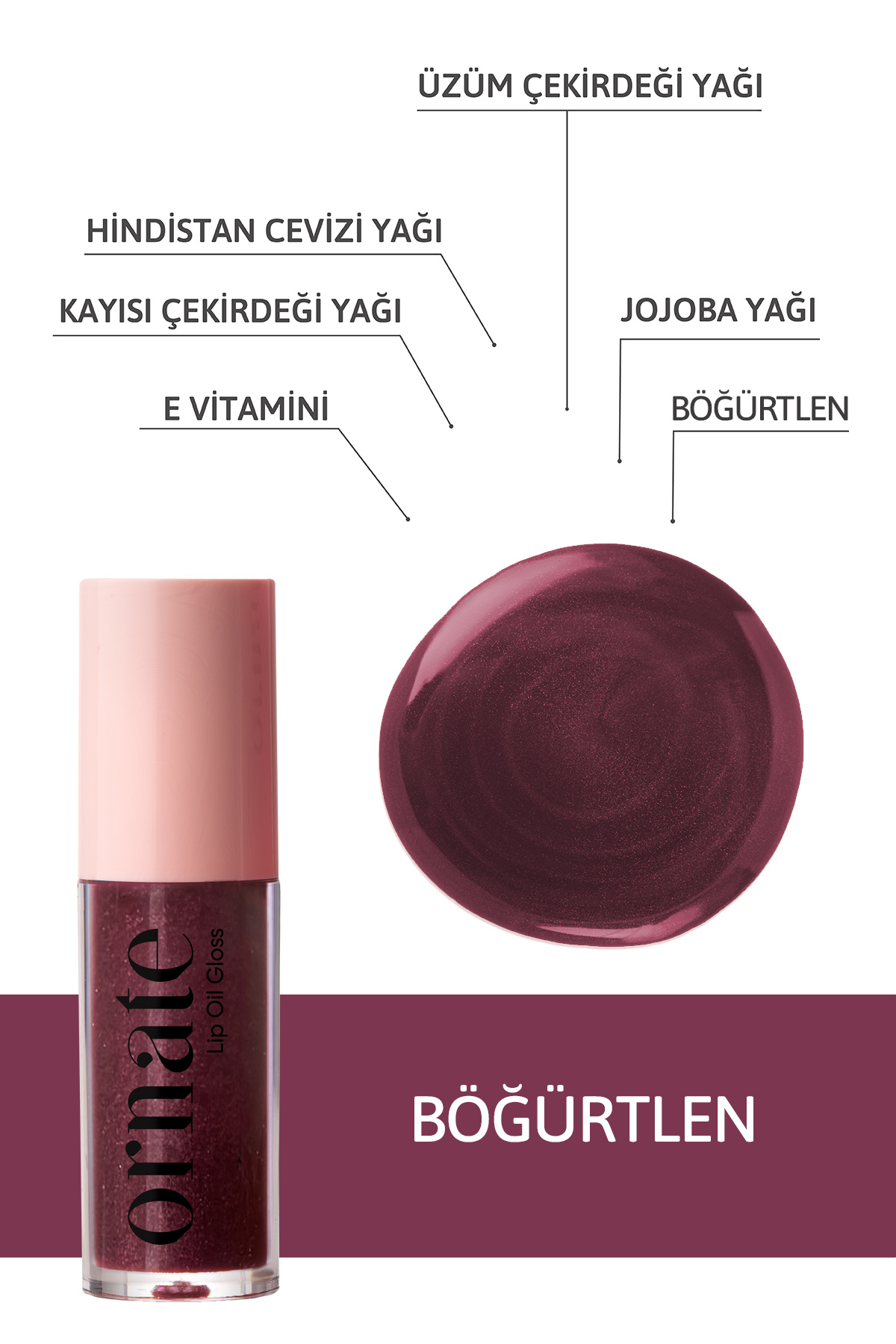 Dolgunlaştırıcı Efekt, Nemlendirici, Parlatıcı Lip Oil Gloss 6'lı Set — رنگارنگ LİPSET6 — تصویر 8 از 8