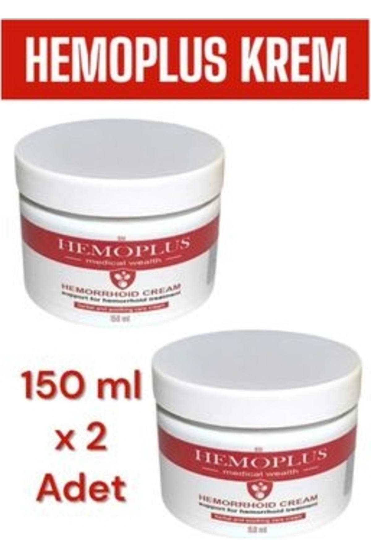 Bezos Hemoplus Krem 150 ml - Hemorrhoid Cream x 2 Adet — GU-EYF-21459-AGC01