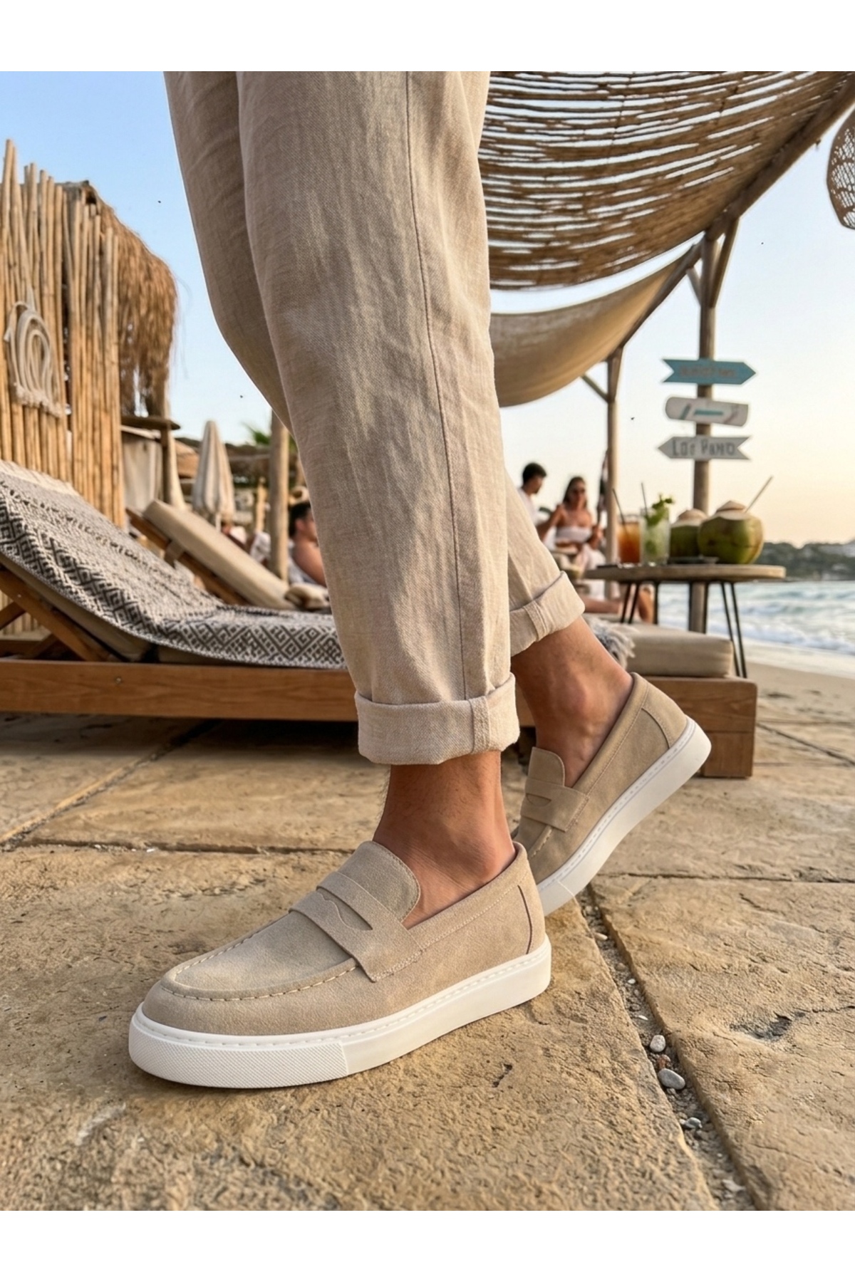 MehLey MHLY0180 Erkek Loafer Günlük Ayakkabı Dikişli Yüksek Konforlu Taban görsel 5