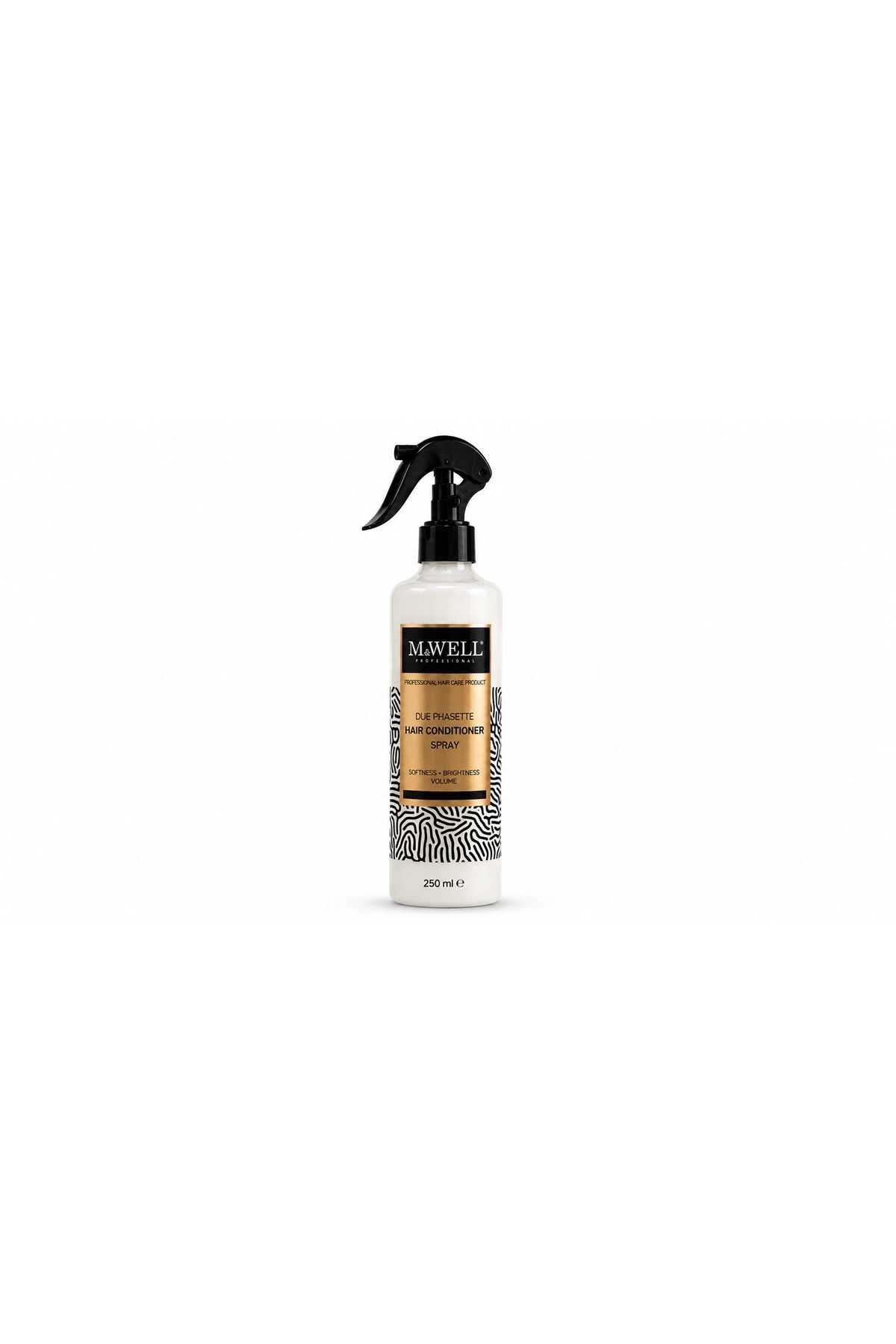 mwellewm M.WELL Hair Conditioner Spray 400 ml | İki Fazlı Saç Bakım Spreyi | Kolay Tarama, Nemlendirici ve Isı Koruyucu — mwell