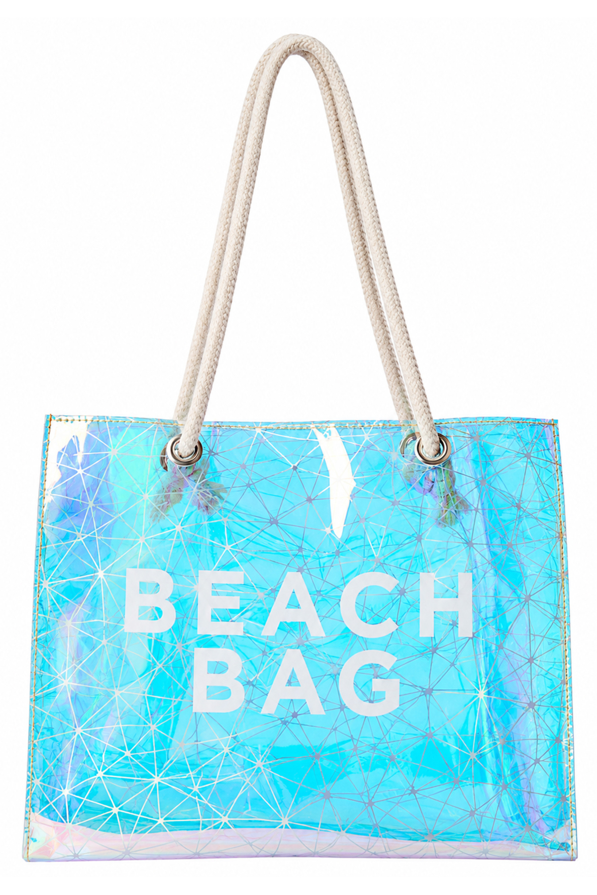 Luzza Bag Hologram Crystal Beach Bag Baskılı Plaj Çantası görsel 4