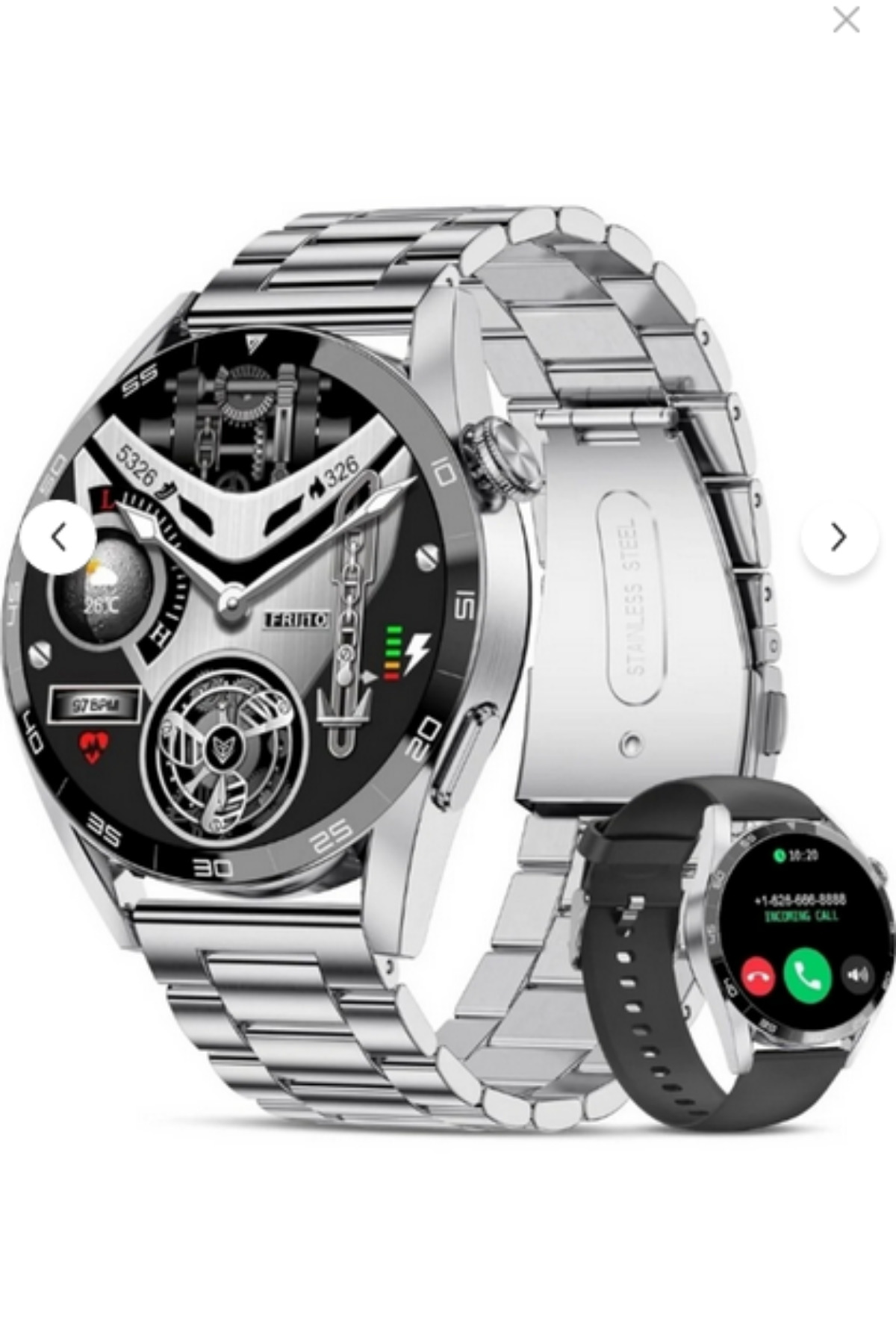 KALİTESENİNLE Watch Pro Kordon Hediyeli 46mm Akıllı Saat Iphone Ve Android Tüm Telefonlara Uyumlu Akıllı Telefon