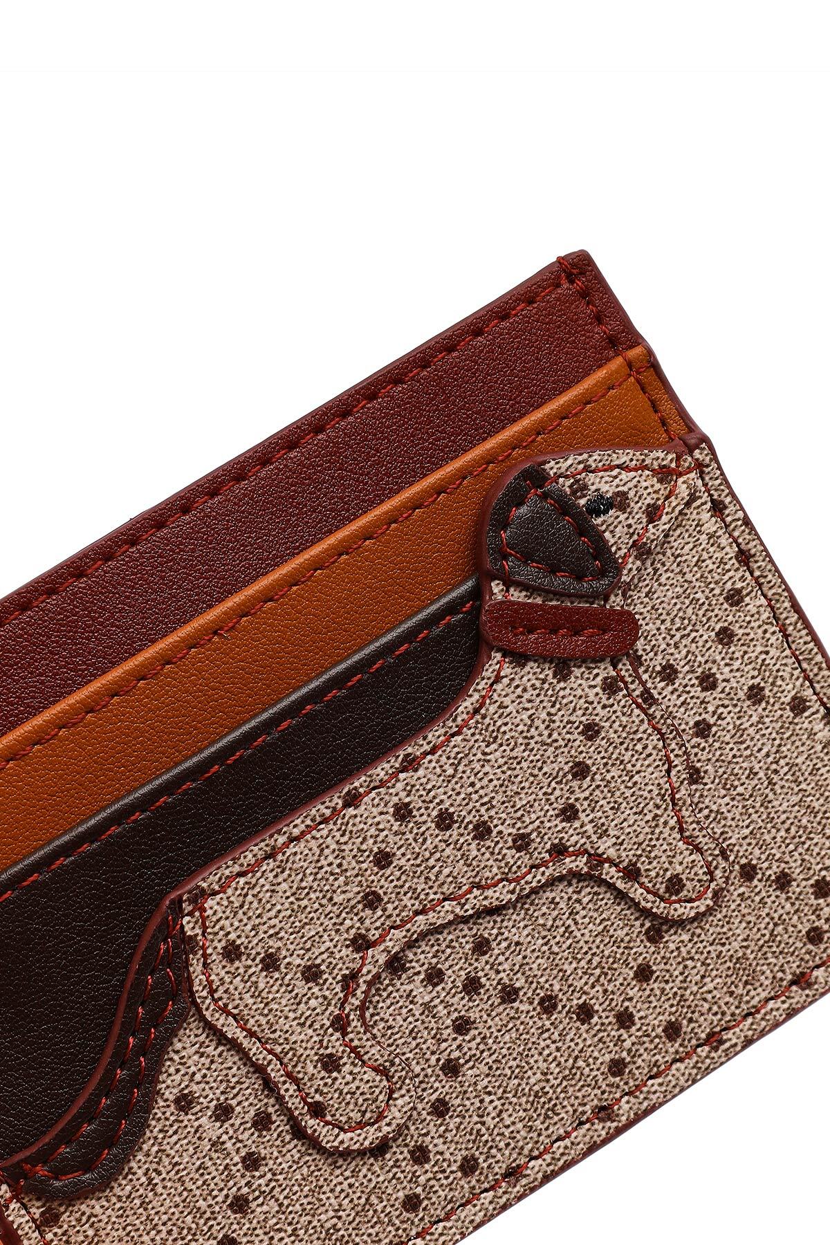 Derimod Kadın Bordo Desenli Kartlık 000A2D564014 görsel 6