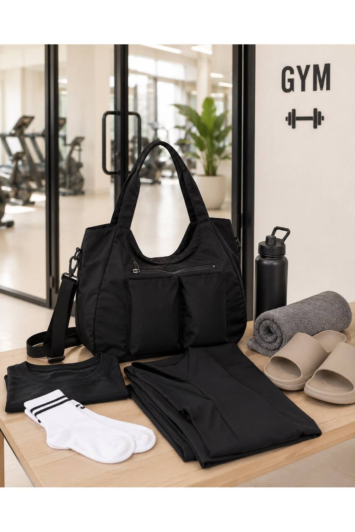 citycenterfashion Kadın GYM Bag Günlük Spor Çanta cty-lbn-1173 görsel 4