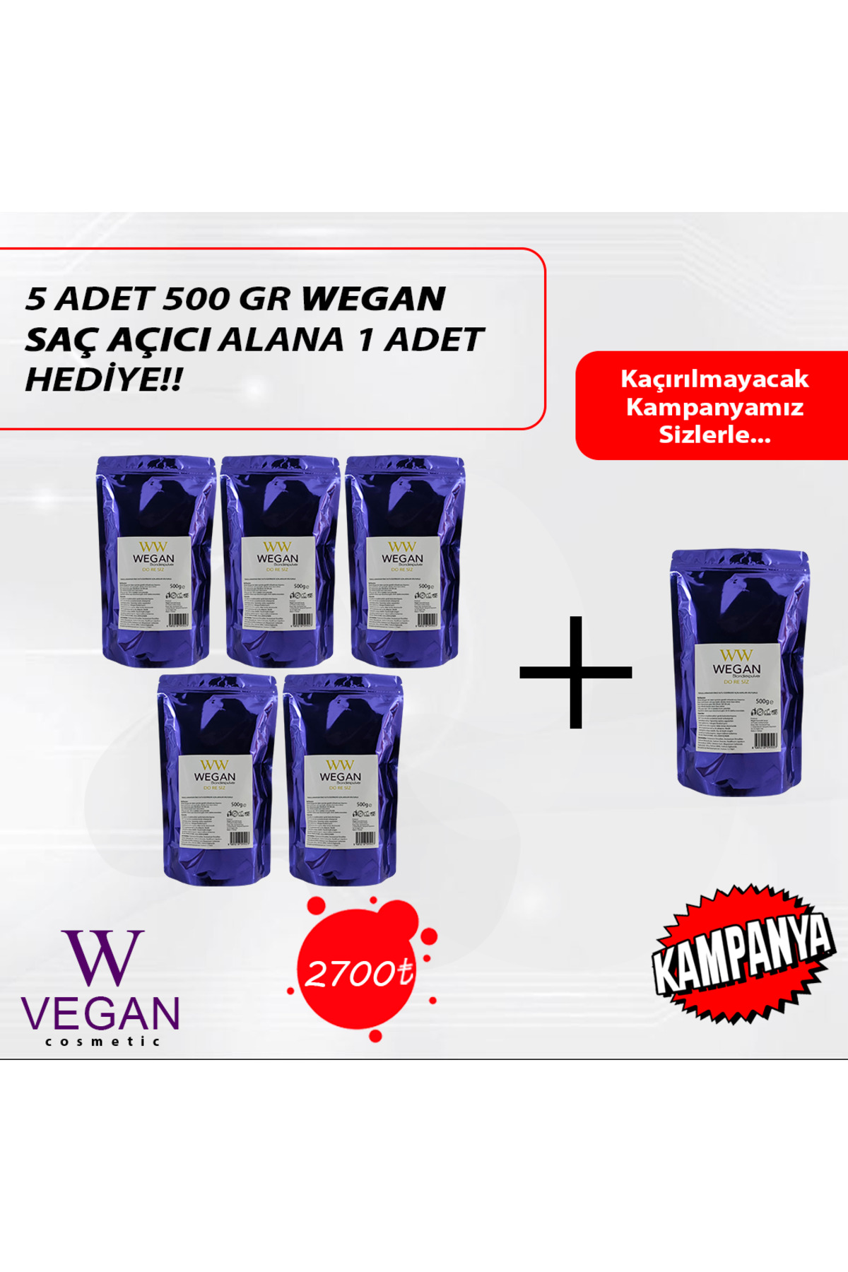 Doresiz Saç Açıcı 500gr 6lı — 00002-6lı