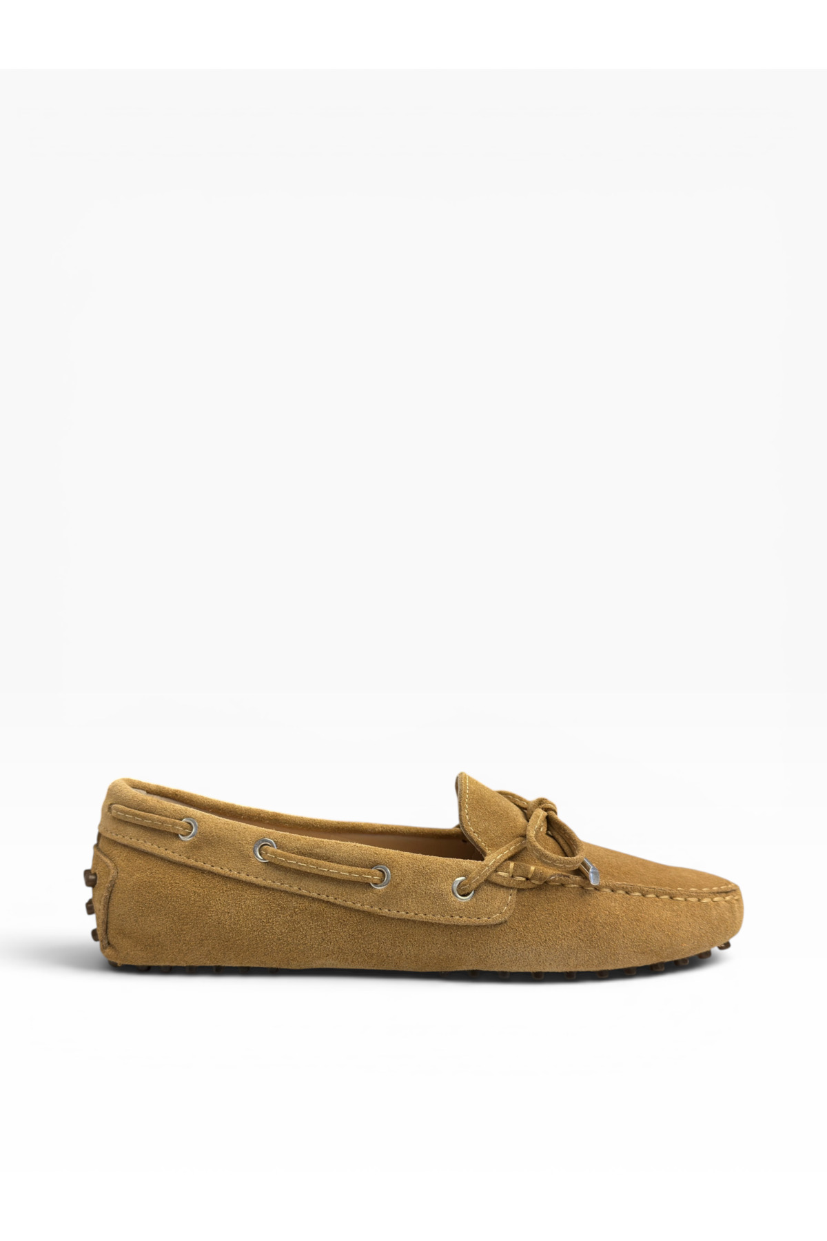West To West Kadın Deri Camel Süet Loafer Ayakkabı görsel 2