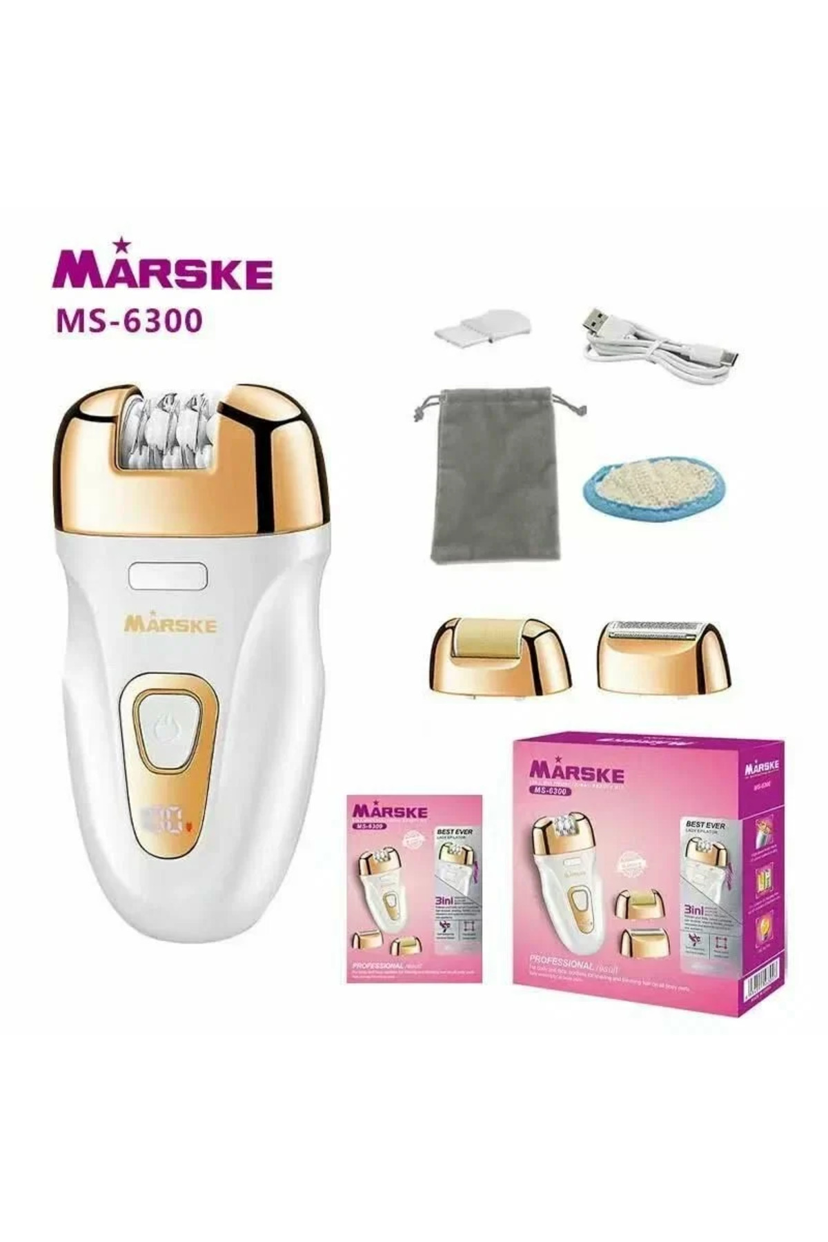 Go İthalat Marske Silk Epil Ms-6300 3in1 Epilasyon Aleti (5662) — 566289GTA16617