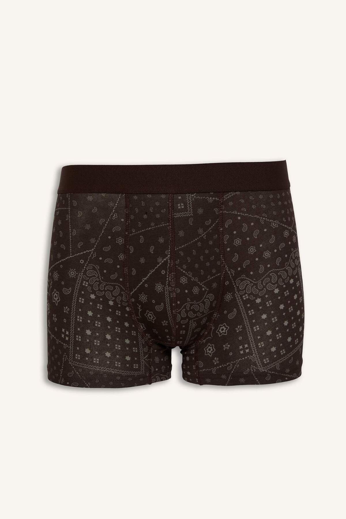 DeFacto Regular Fıt Desenli 3'lü Boxer H9445AX26AU görsel 2