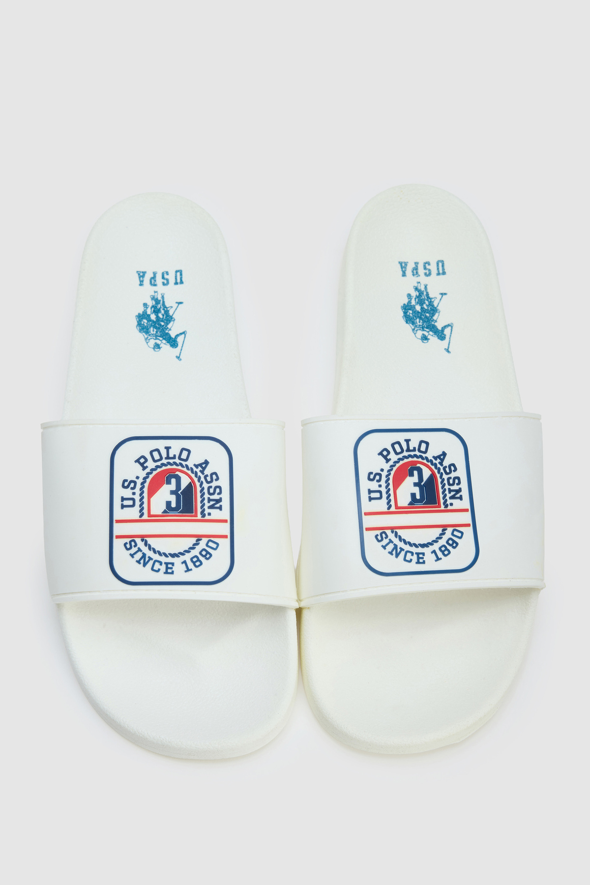 U.S. Polo Assn. Erkek Beyaz Terlik 50323201-VR013 görsel 4