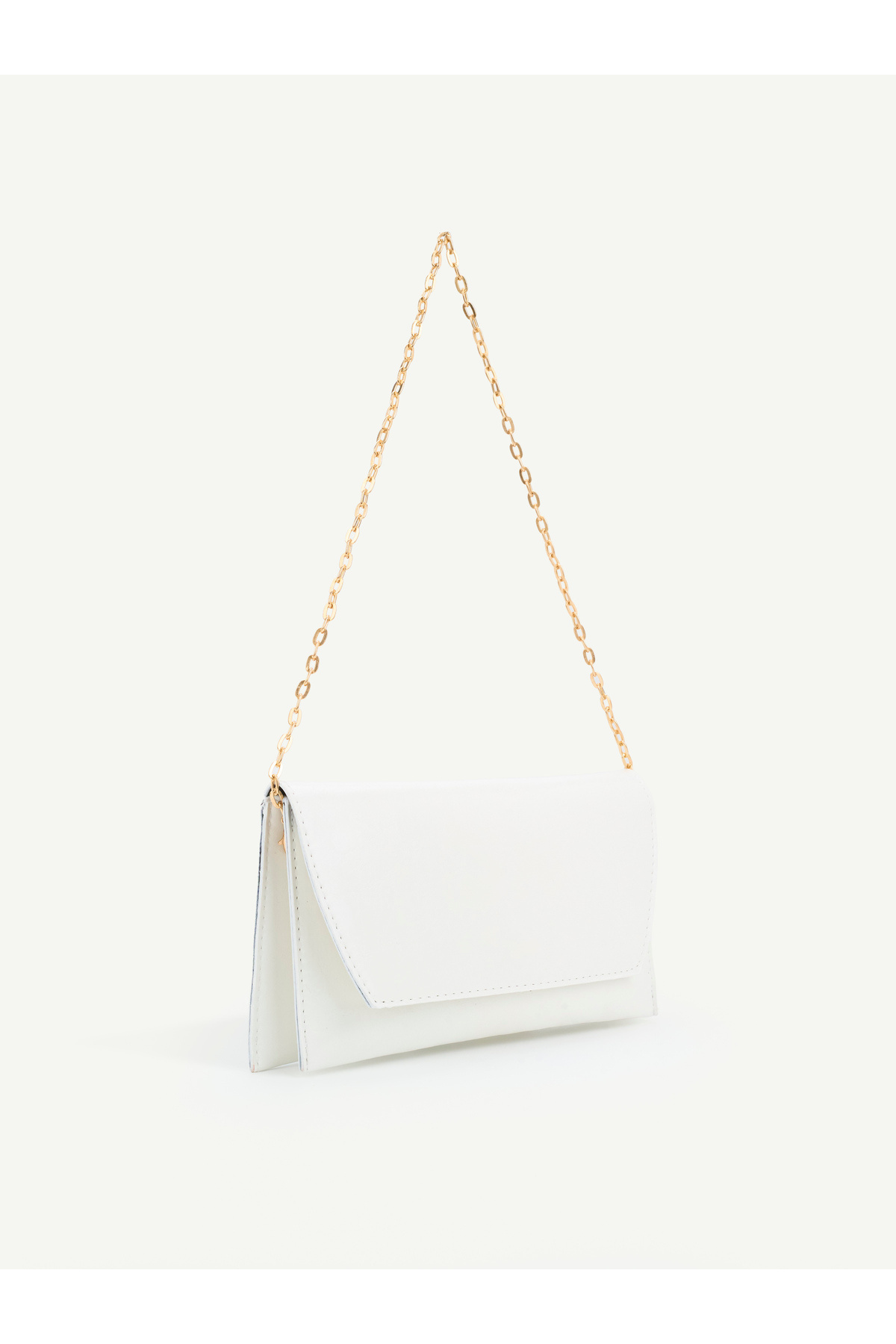 Nudia Sisi Zincir Askılı Mıknatıs Detaylı Zincir Askılı Kapaklı Kadın El ve Omuz Çantası, Şık Portföy Clutch