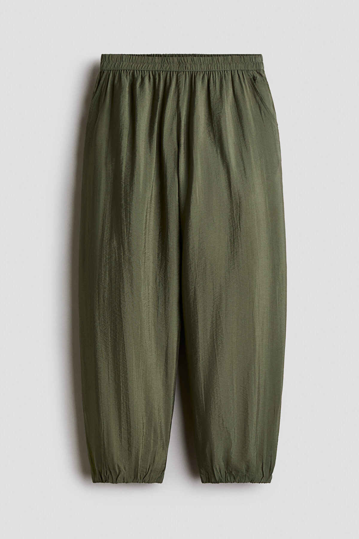 شلوار چین‌دار دمپا گشاد اچ اند ام شلوار H&M