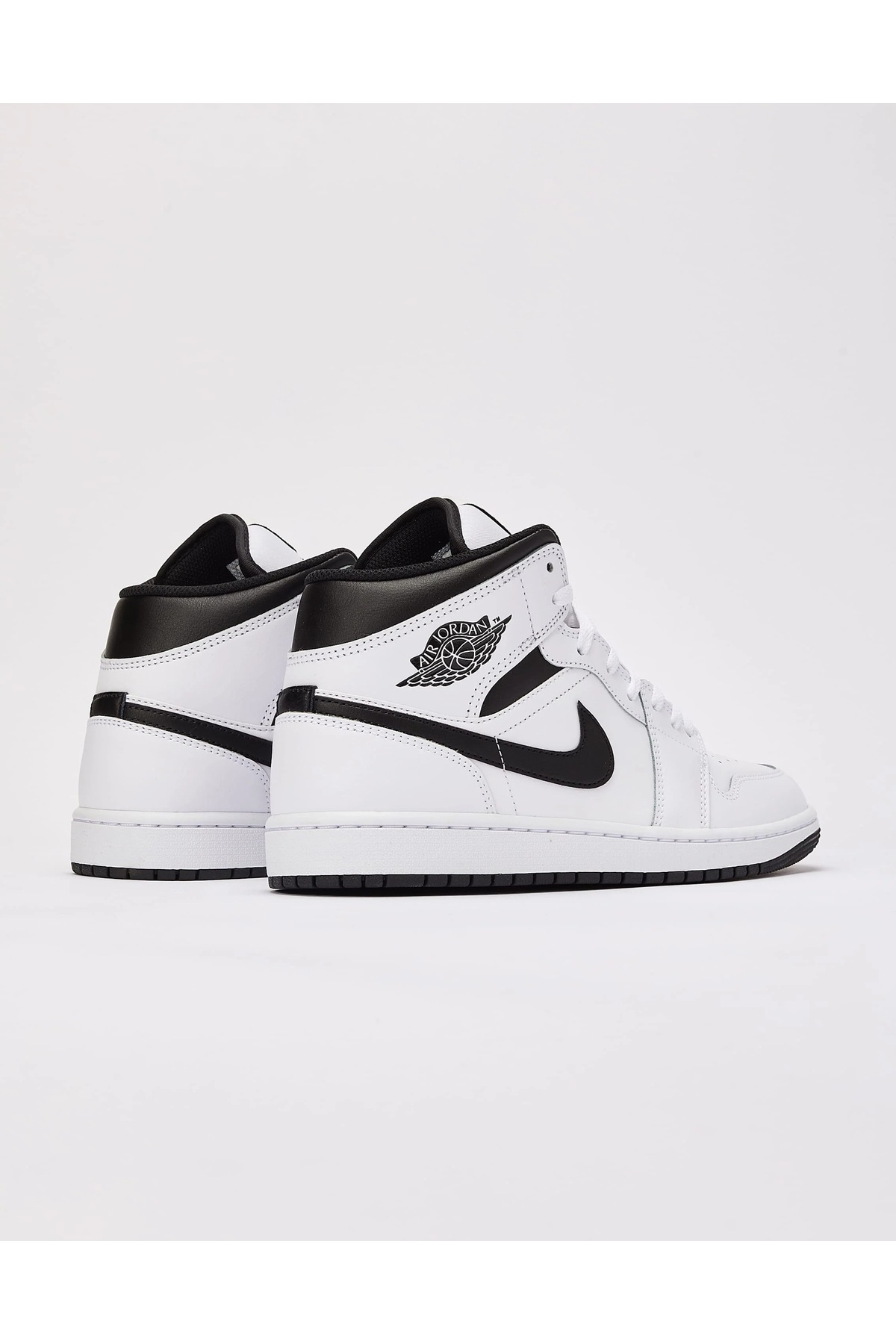 Nike AİR JORDAN 1 MİD 'WHITE BLACK' ERKEK BASKETBOL AYAKKABI-SPORTXSTORE görsel 3