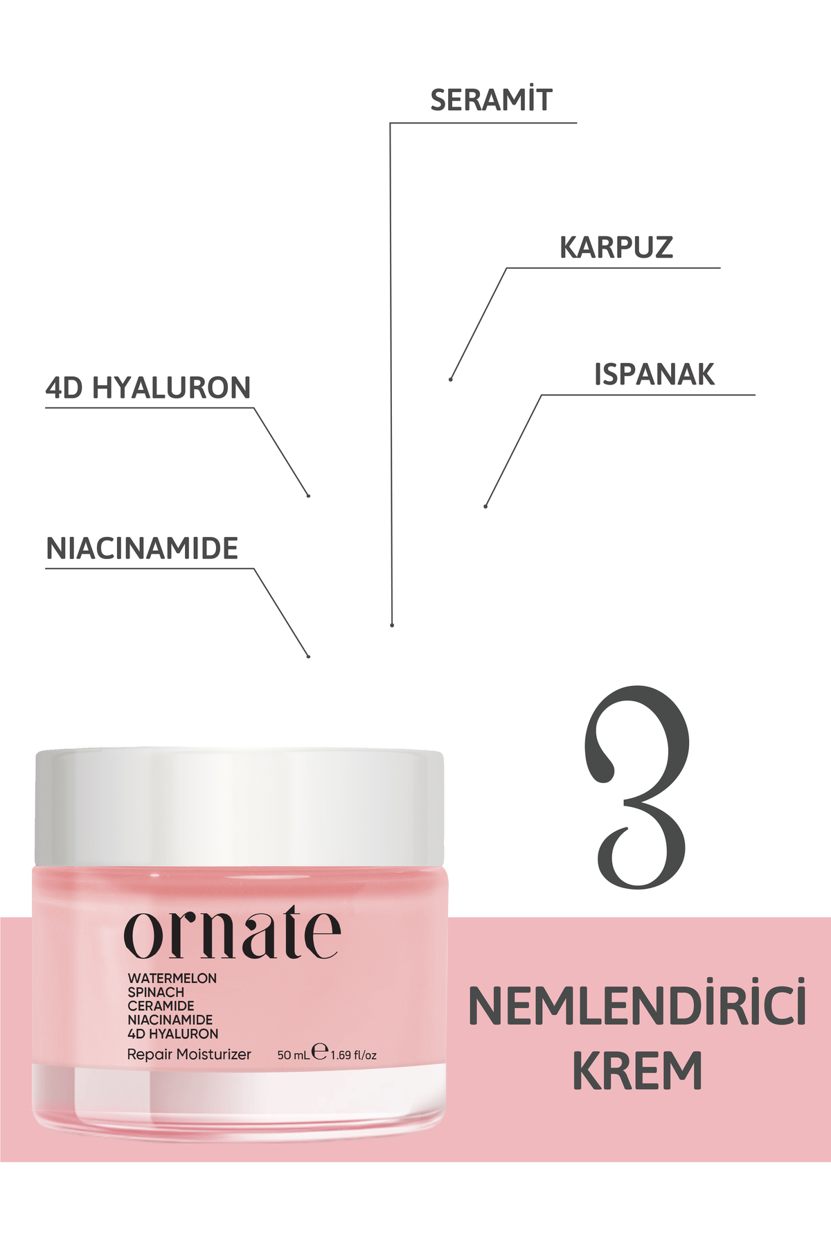 ست مراقبت از پوست پاک‌کننده، مرطوب‌کننده، سرم پپتیدی و ضدآفتاب SPF50+ — 2608111324079 — تصویر 4 از 5
