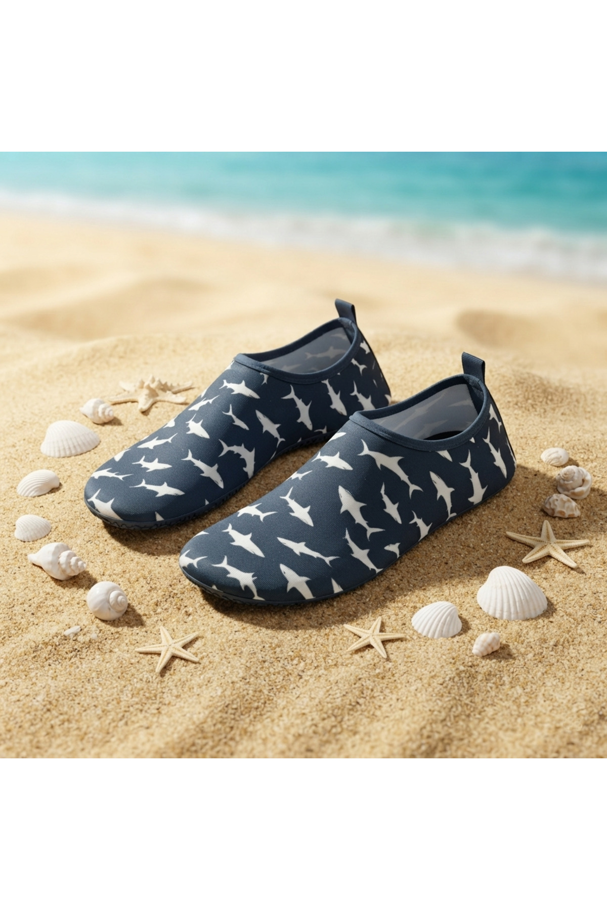 LAL's Deniz ve Havuz Ayakkabısı Kaydırmaz Aqua Shoes Hızlı Kuruyan Plaj Su Ayakkabısı Desenli