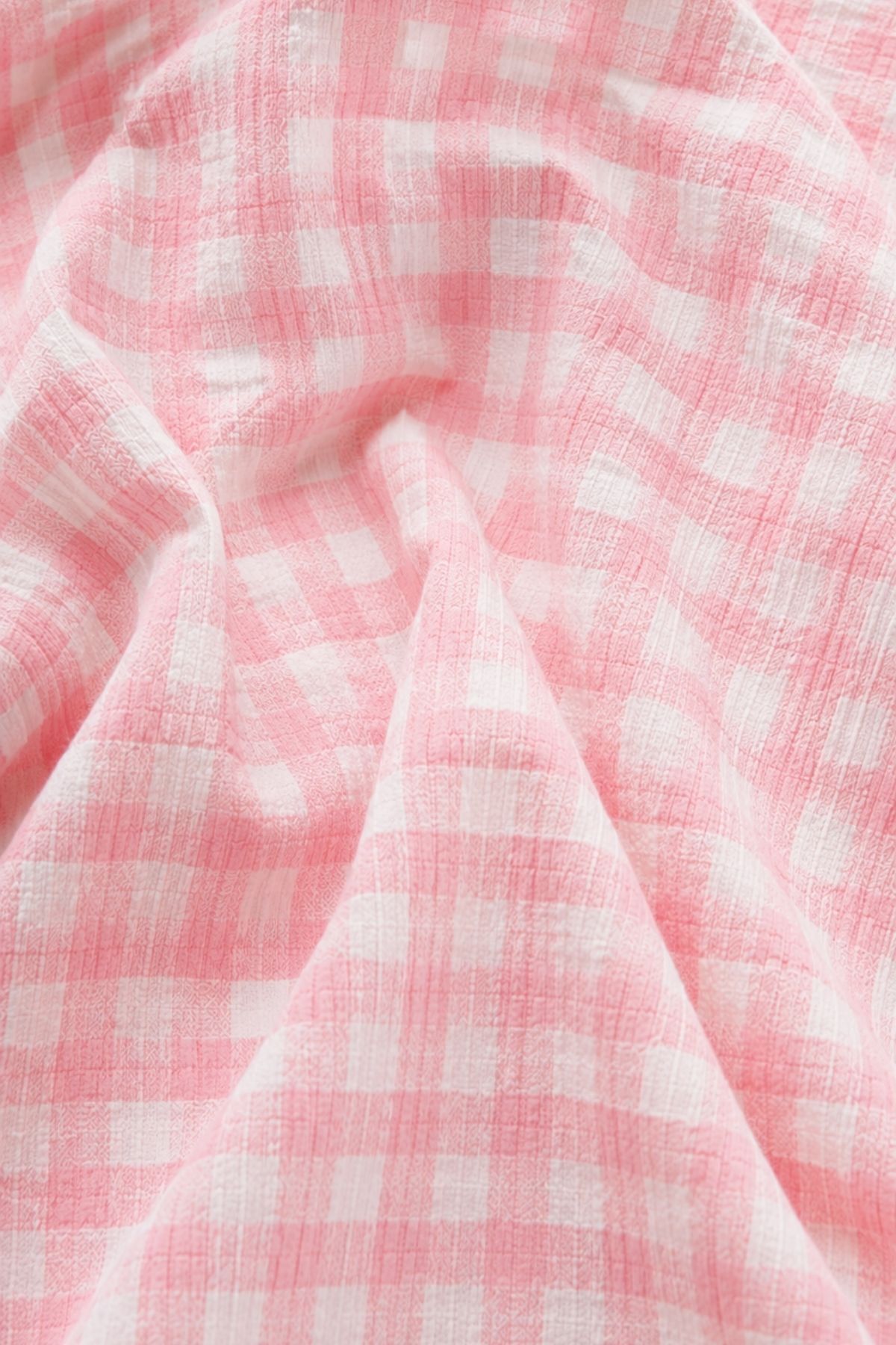 BELLA NOTTE Pembe Pötikare Desenli V Yaka Ayıcık Nakışlı Kısa Kollu Pijama Takımı görsel 6