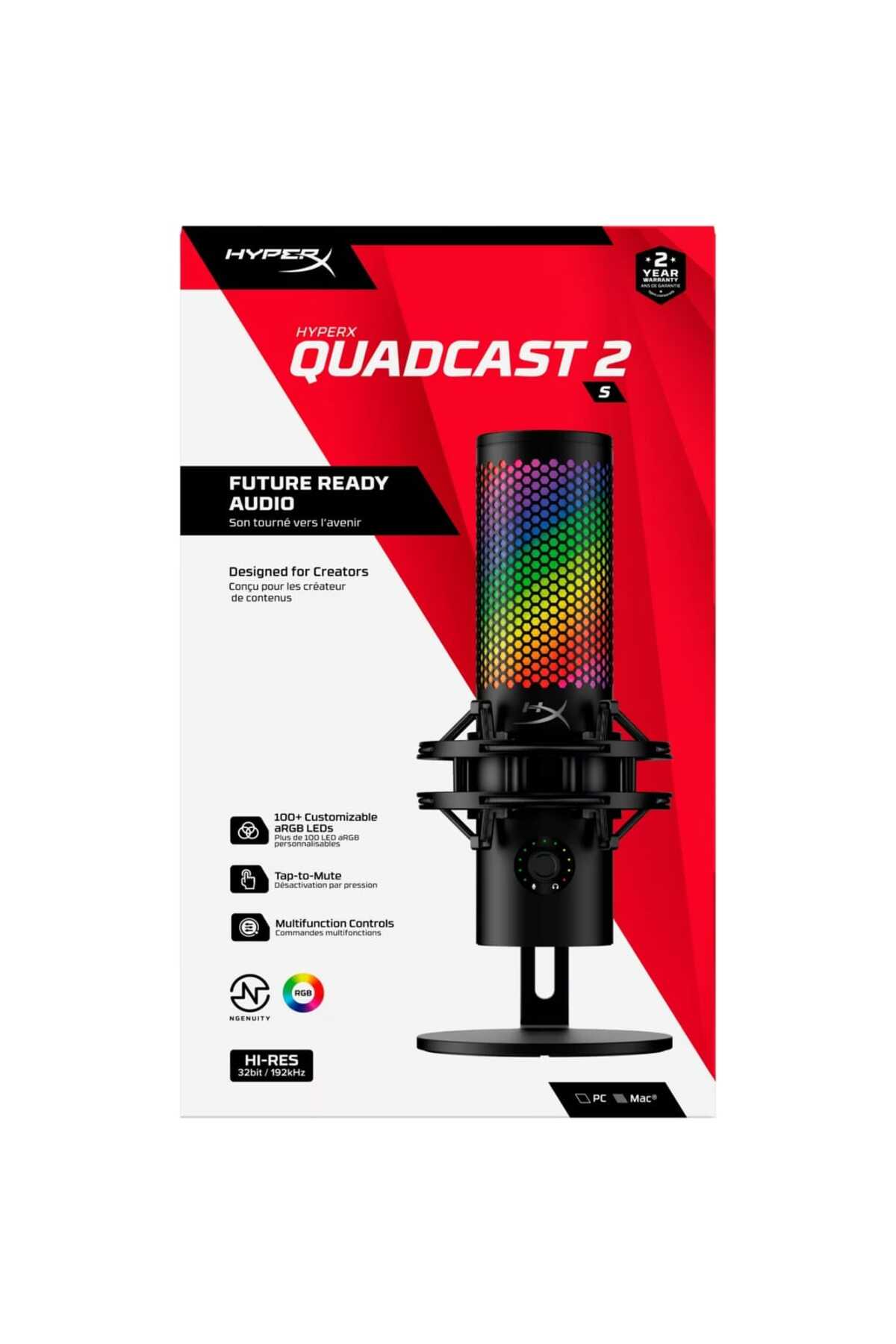 QUADCAST 2 ميكروفون هايبر أكس لصناع المحتوى