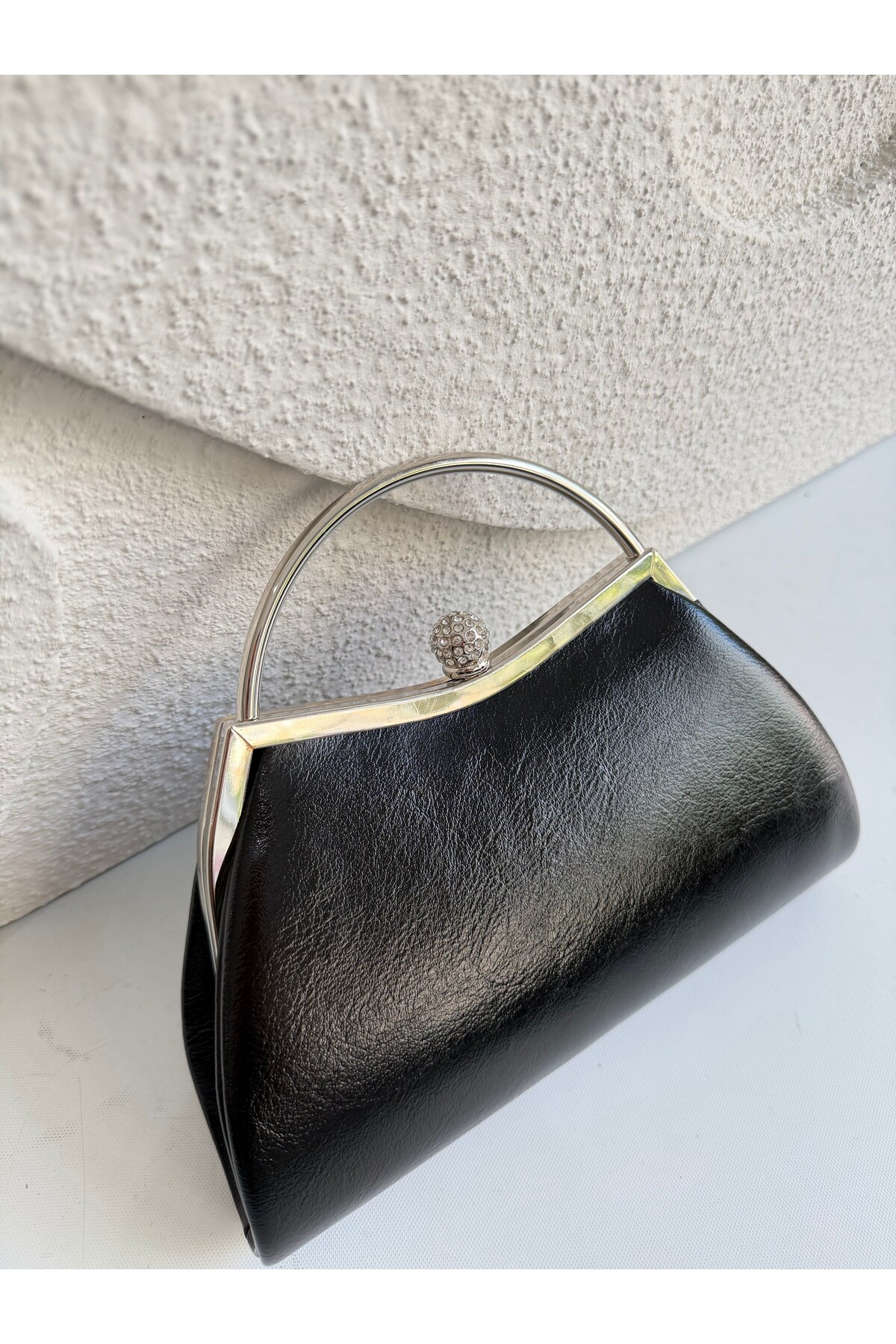 Mia Collection Raya Abiye Çanta , Düğün Çantası , Nişan Çantası Siyah görsel 2