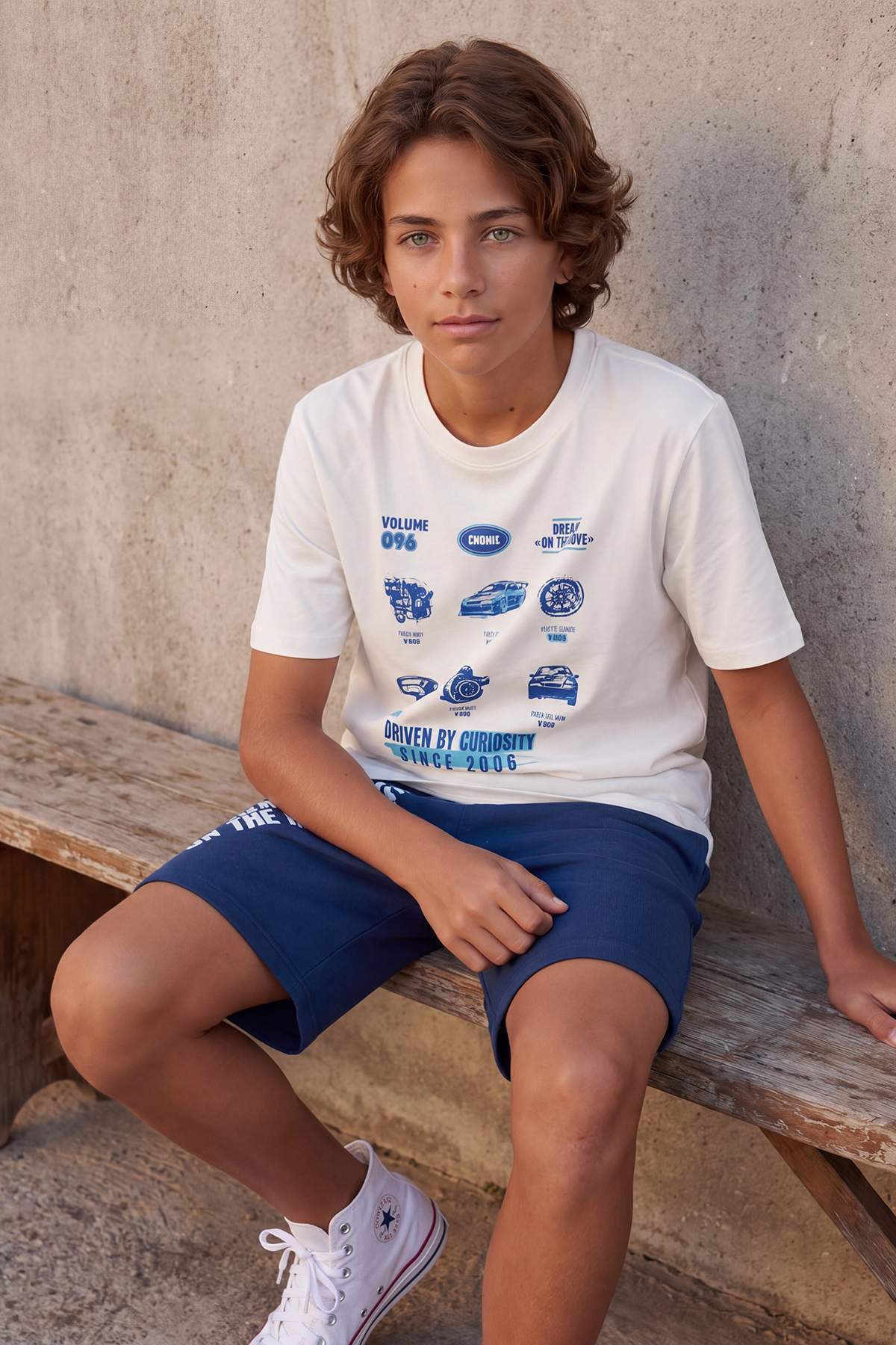 Trendyolmilla Kids Ekru Baskılı Örme Alt - Üst Takım TKDSS26AU00109