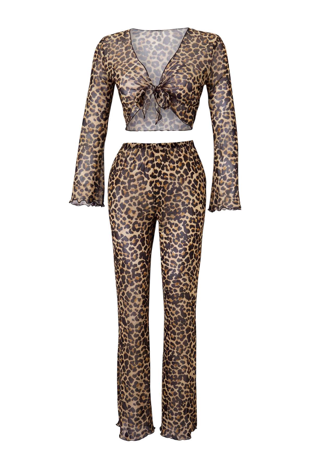 Trendyolmilla Çok Renkli Animal Dokuma 100% Polyester TBESS26AU00080