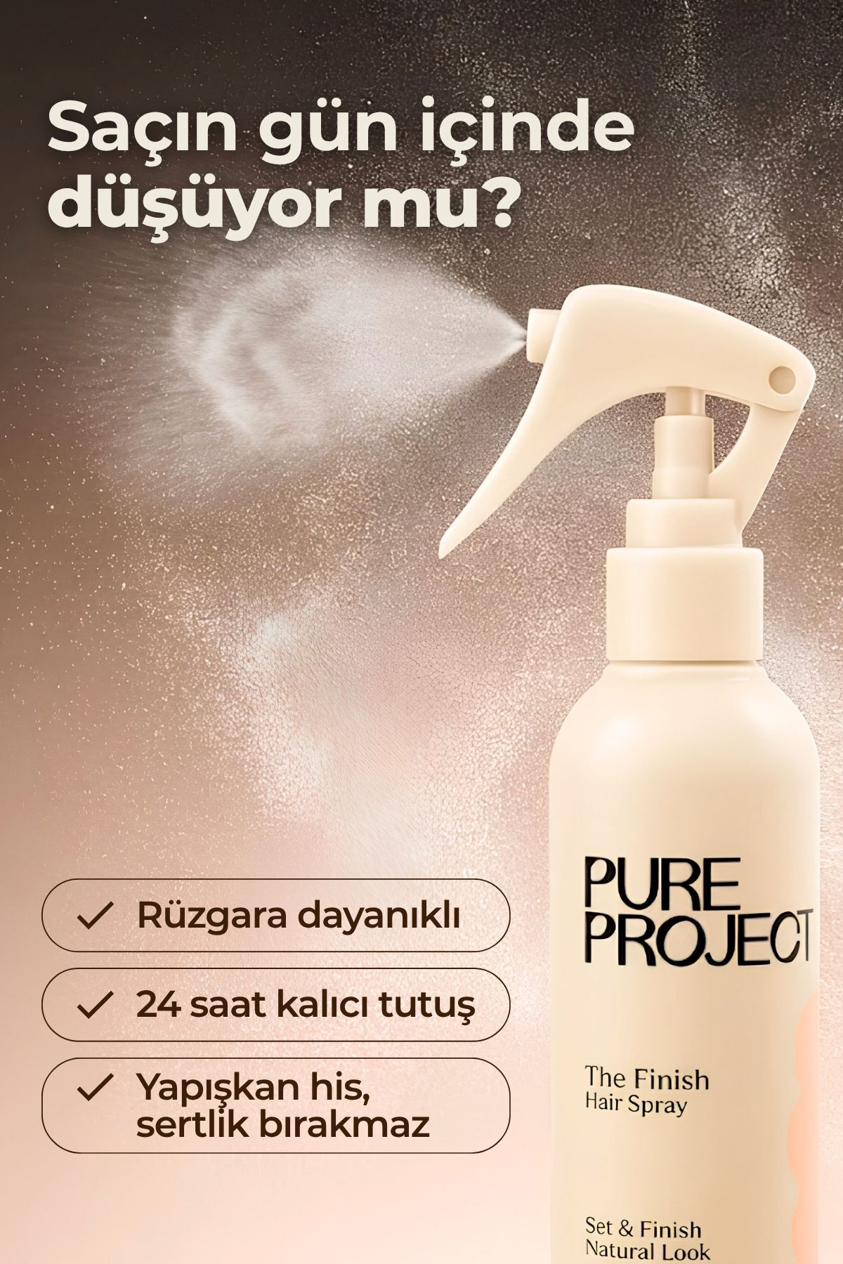 Gün Boyu Kalıcı Saç Spreyi 200ml | Güçlü Tutuş & Doğal Görünüm — 8682835806617 — تصویر 3 از 8