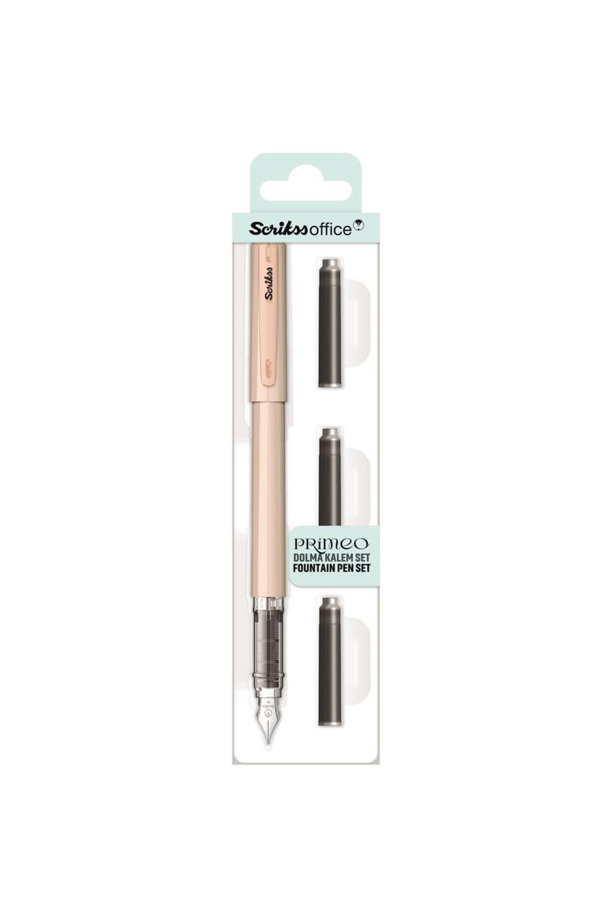 Primeo Fountain Pen Set M Tip Latte