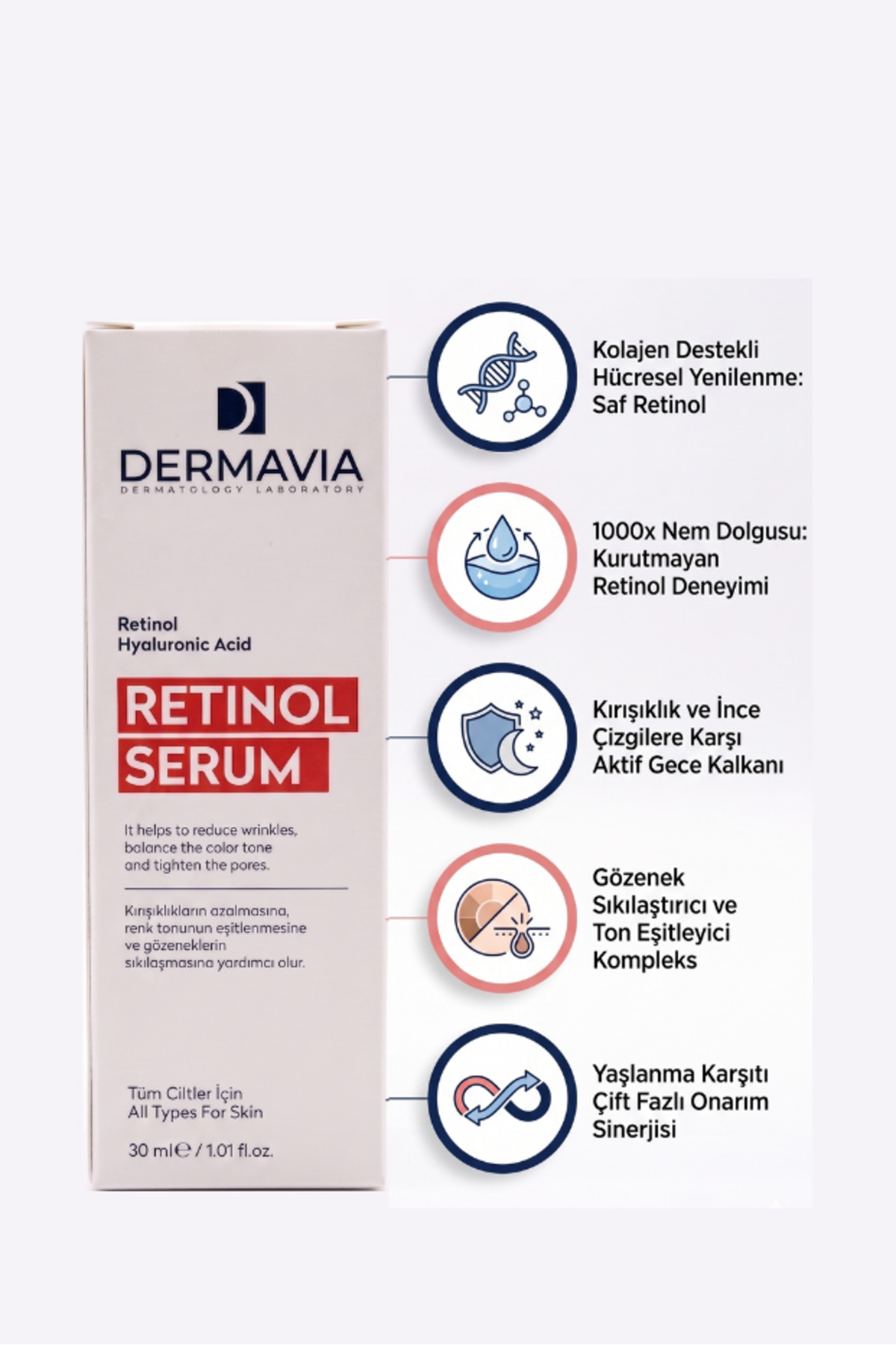 Onarıcı, Besleyici & Yenileyici Retinol Serum Genç Görünüm 30 Ml — 326523 — تصویر 2 از 4