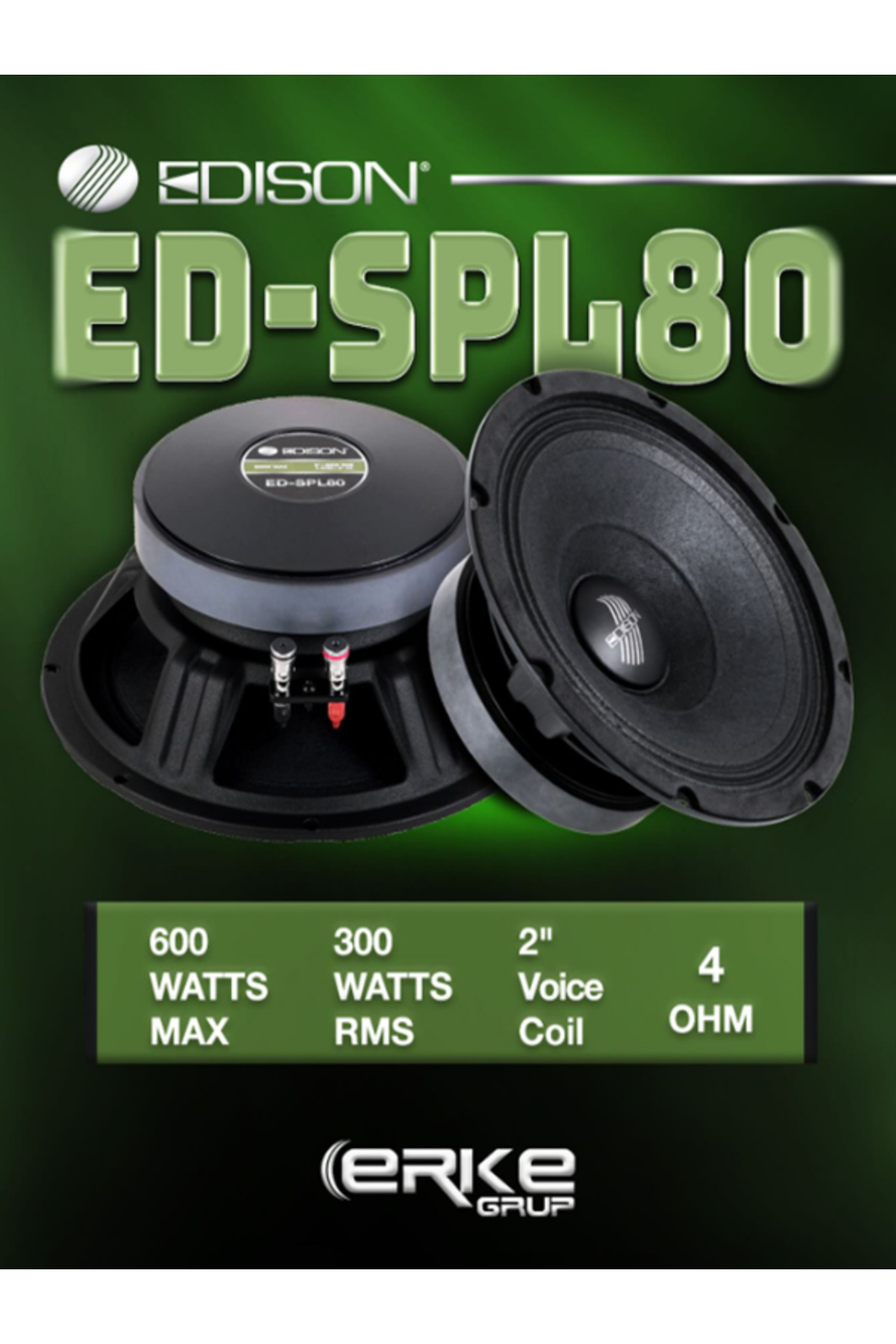 Edison ED-SPL80 300 RMS MIDRANGE - Fiyatı, Yorumları