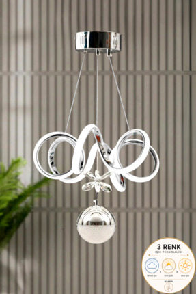 Luna Lighting Elda Model Krom Kaplama 3 Renk Metal Salon Mutfak Oturma Yatak ...