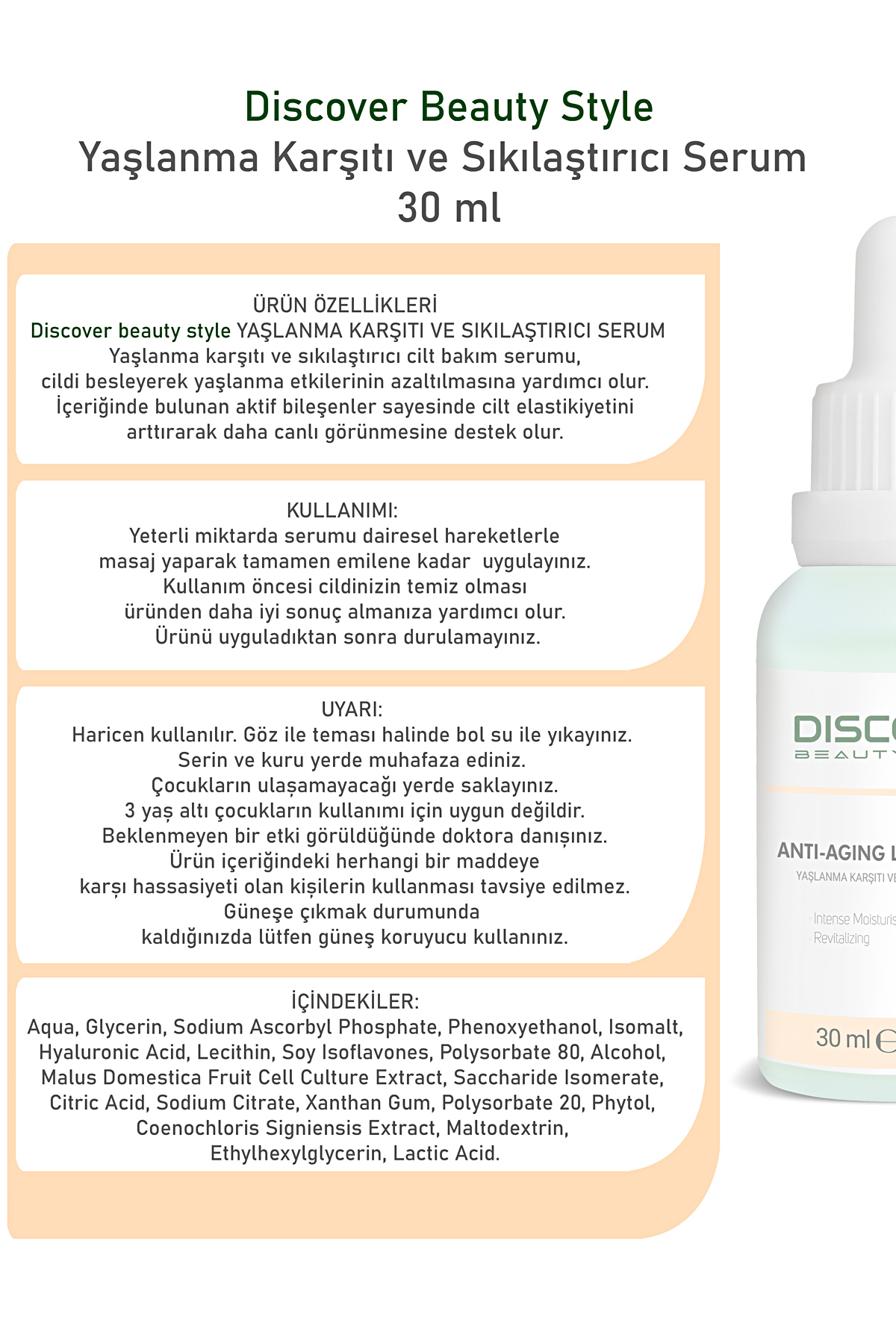 Kolajen, Hyaluronik Asit İçeren C Vitamini Yaşlanma Karşıtı Dolgunlaştırıcı Ve Sıkılaştırıcı Serum — 860002 — تصویر 3 از 5